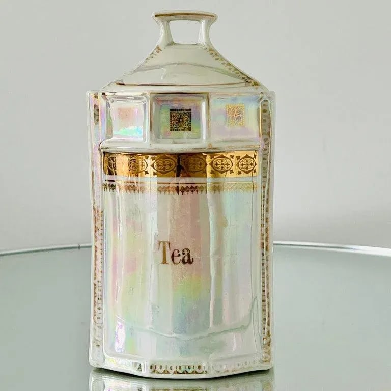 Antique Porcelain Canister Storage Jars and Spice Set / 13, Germany C. 1900 - 5
