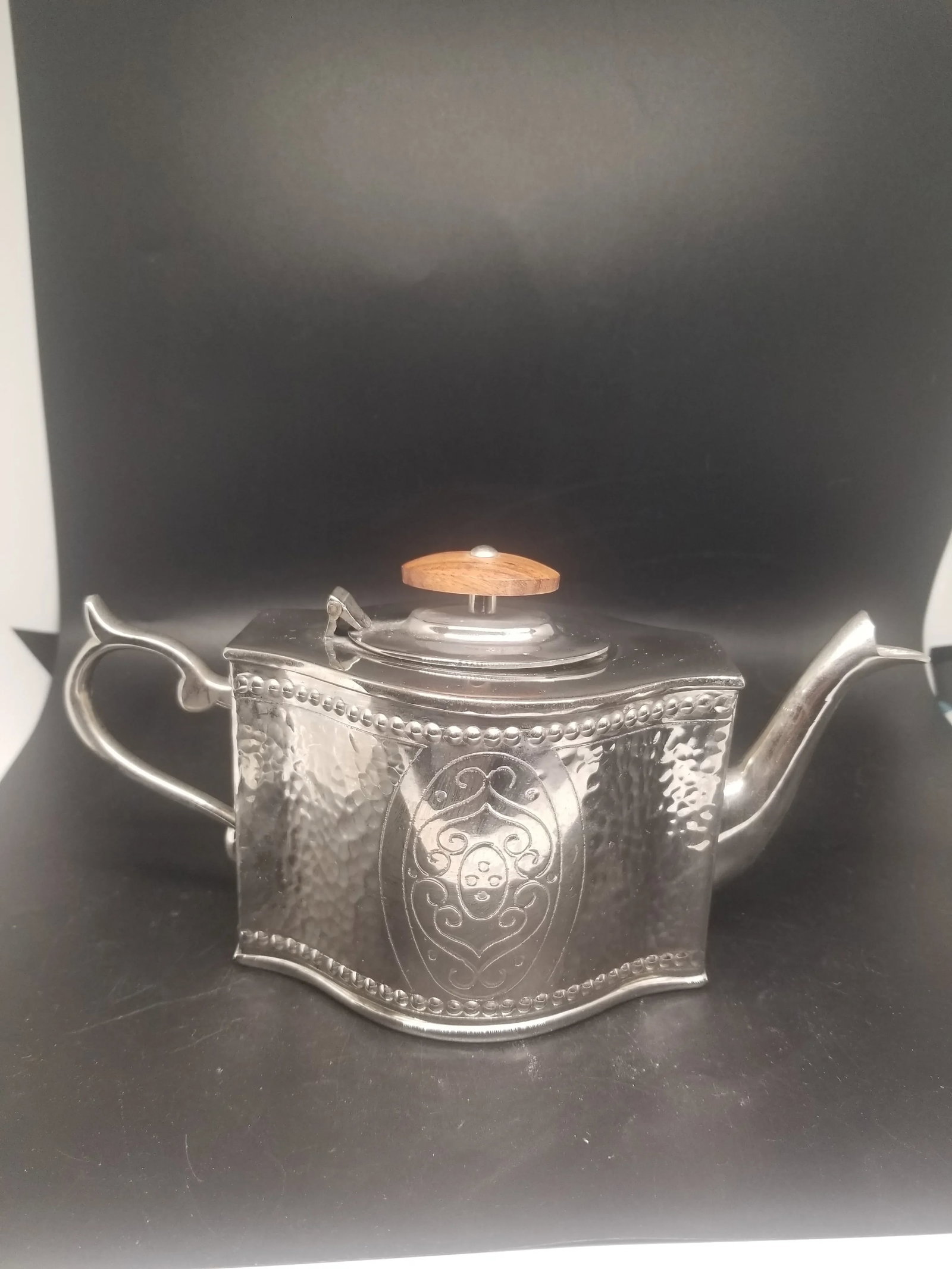Vintage Metal Teapot, India - 3