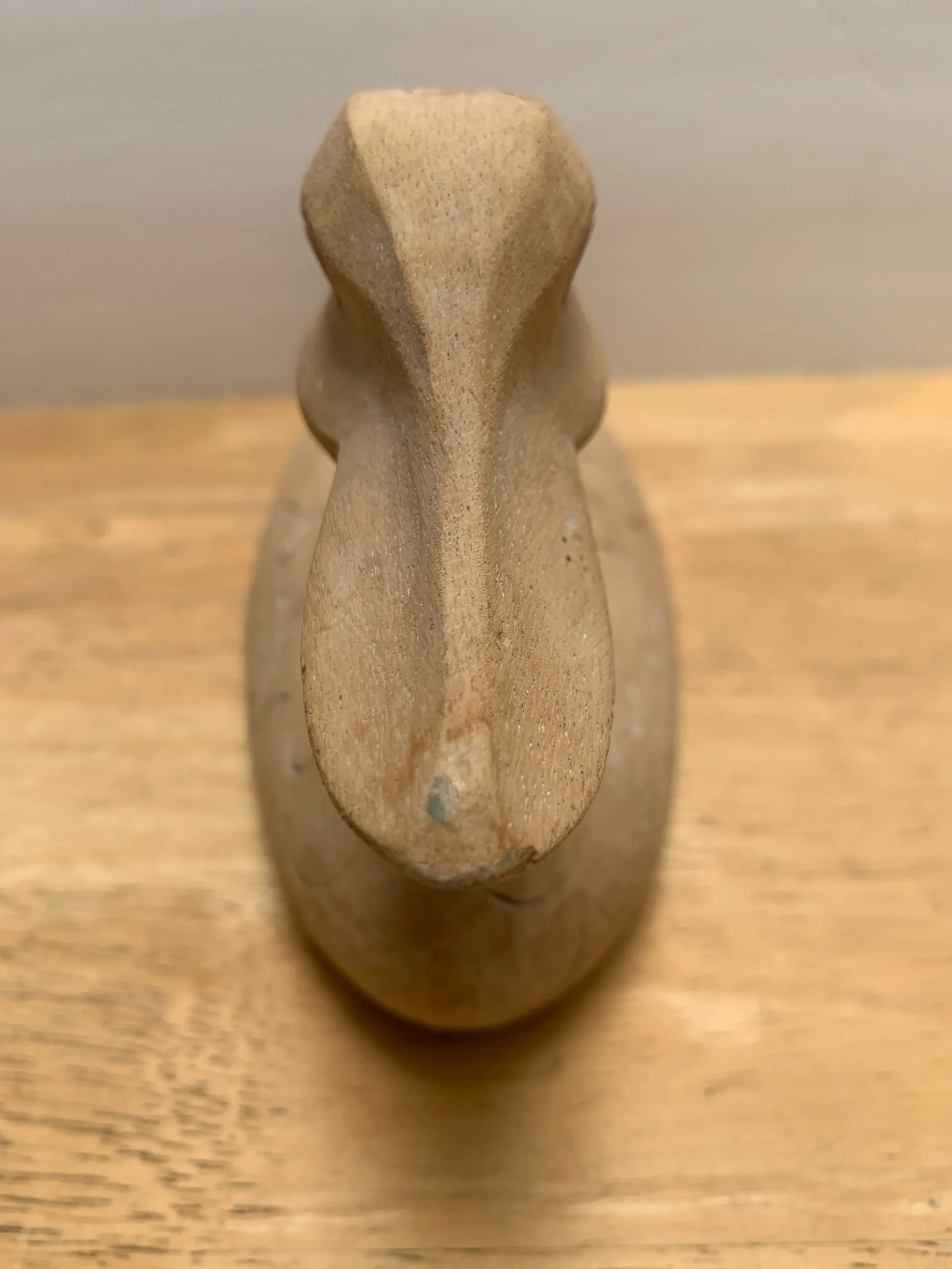 Vintage Americana Natural Wood Carved Decor Duck - 5