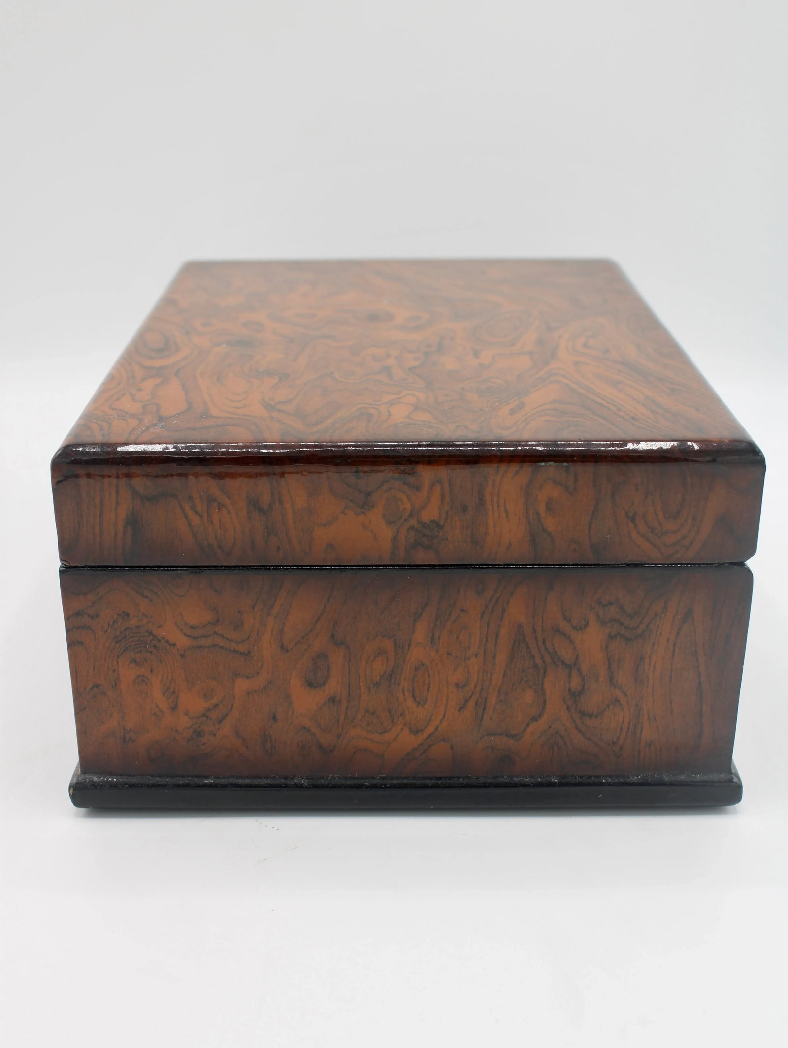 Vintage Mid Century Modern Burl Wood Box - 4
