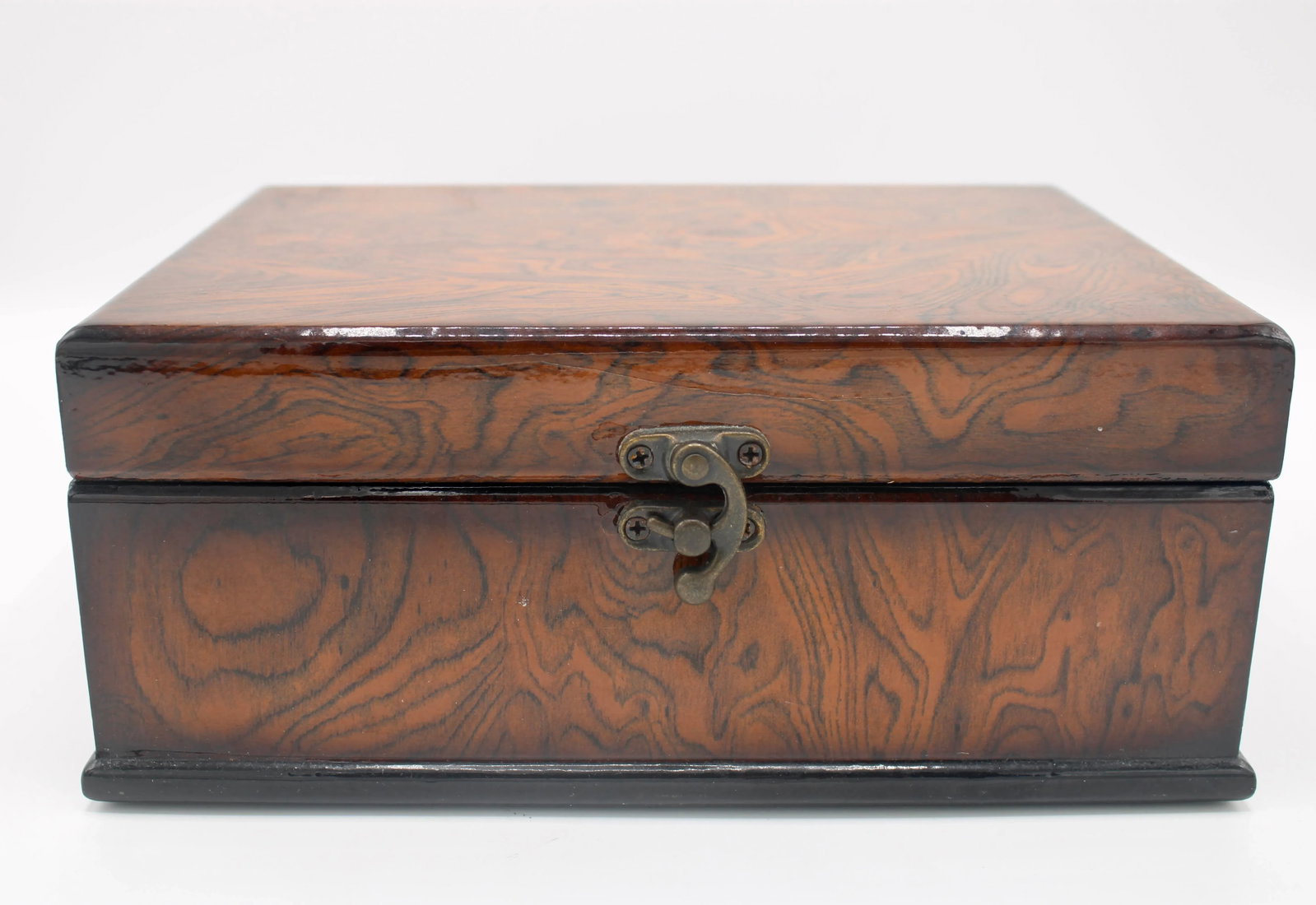 Vintage Mid Century Modern Burl Wood Box - 5