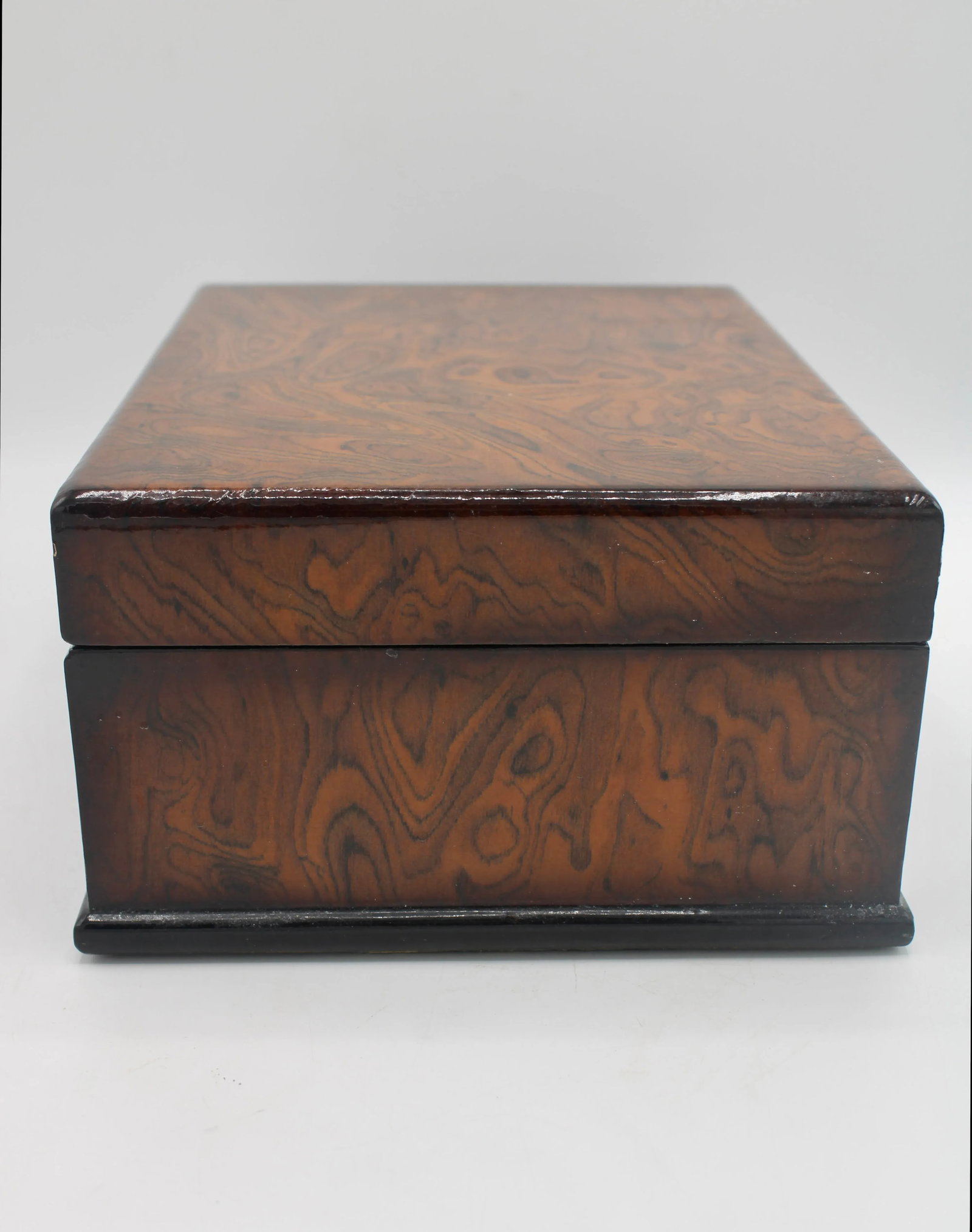 Vintage Mid Century Modern Burl Wood Box - 6