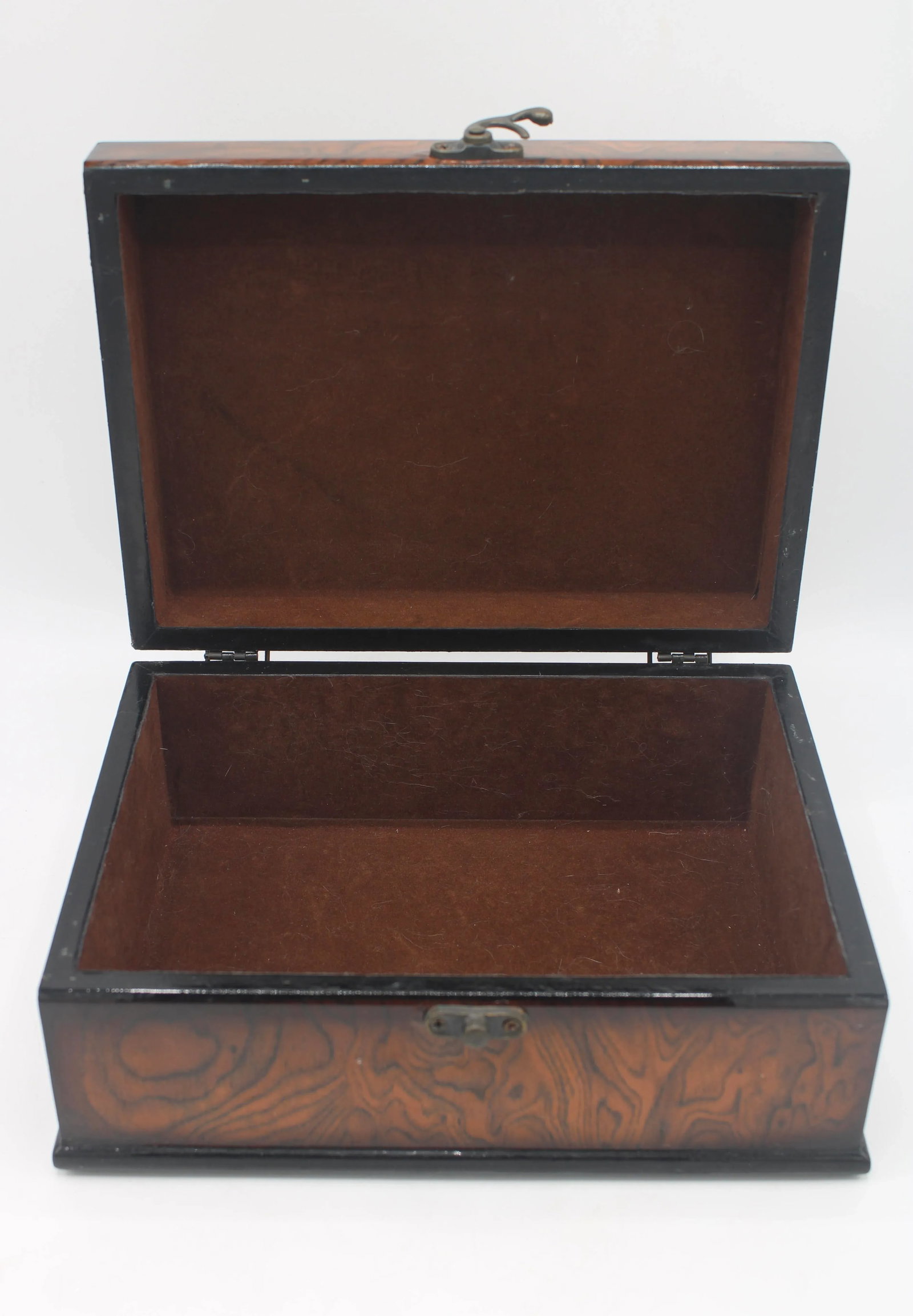 Vintage Mid Century Modern Burl Wood Box - 8