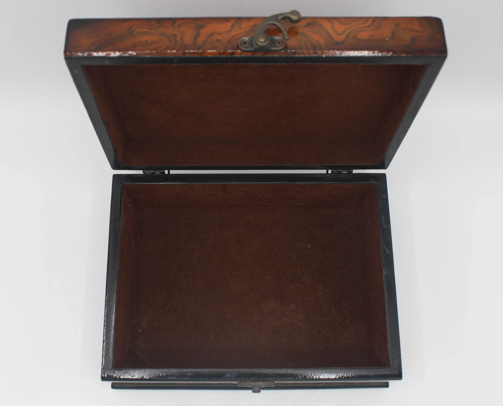 Vintage Mid Century Modern Burl Wood Box - 9