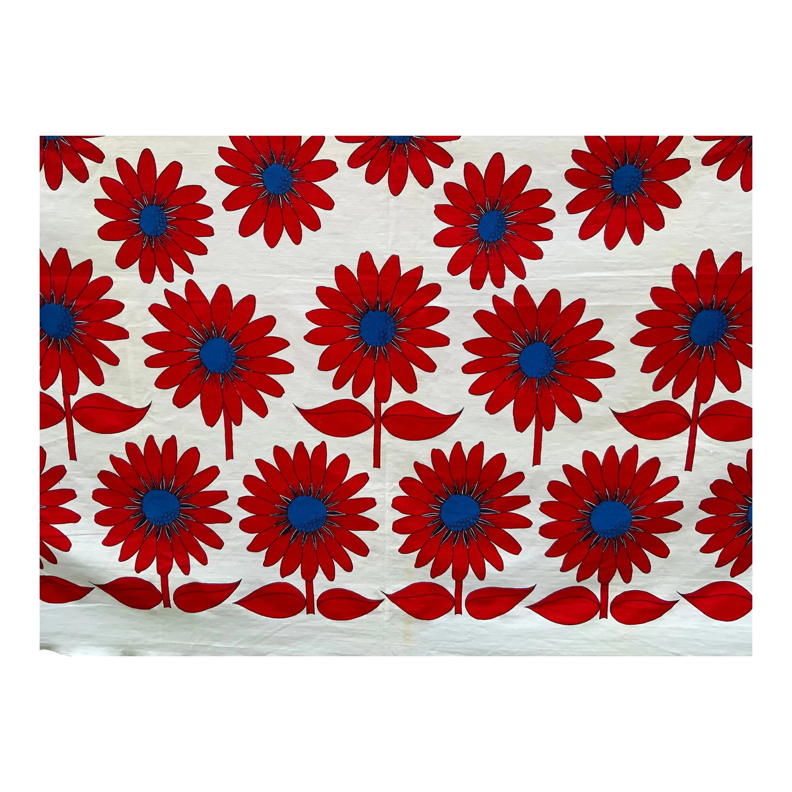 Mid-Century American Pop Art Cotton Fabric - Large Scale Daisy Print: Recently discovered during our winter Paris antiquing adventure We recently escaped for a long weekend to Paris - a much-needed respite from daily reality. Rather than venturing to the famous flea