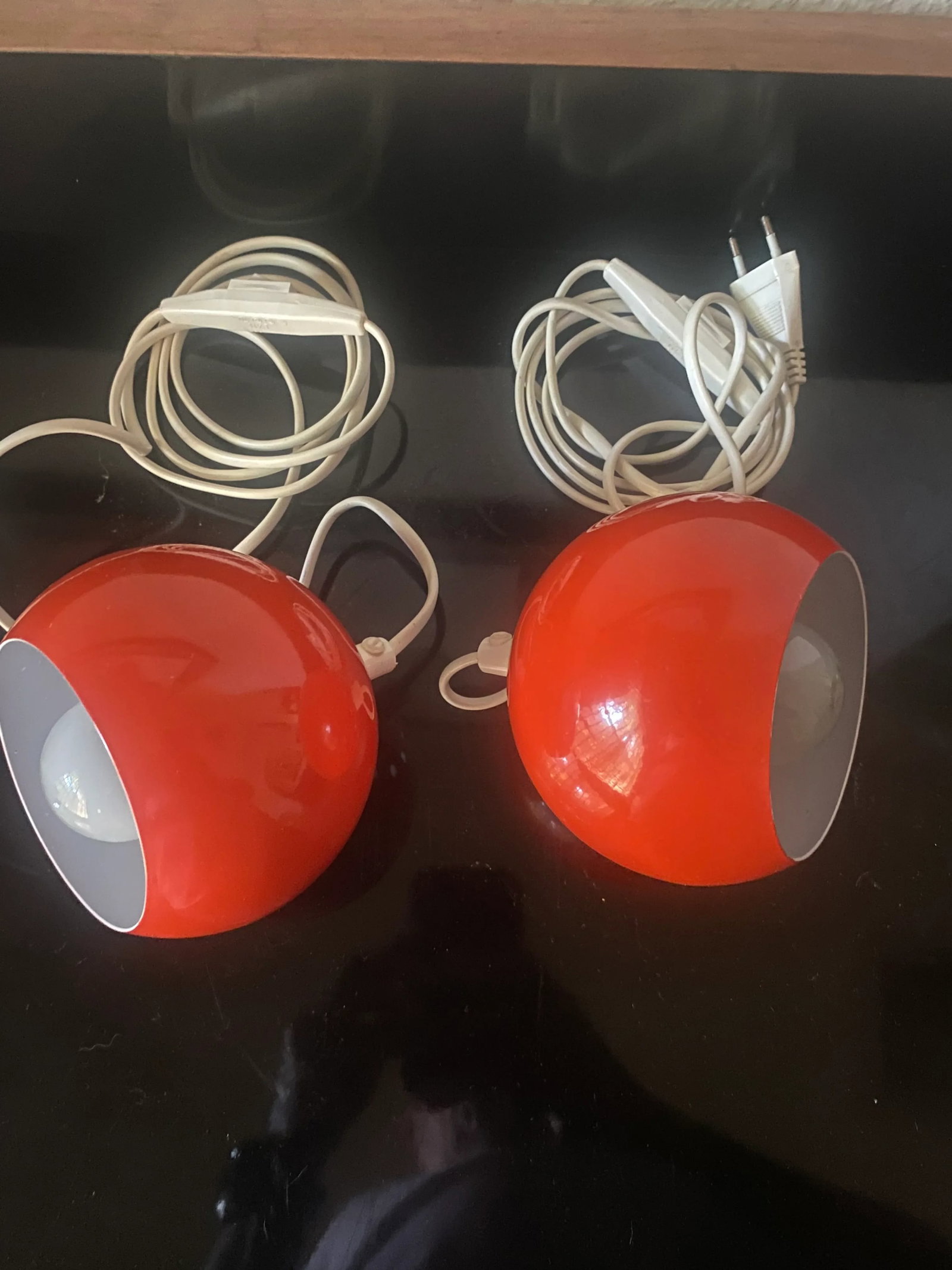 60s Abo Rander Magnetic Ball Wall Lamps a Pair - 11