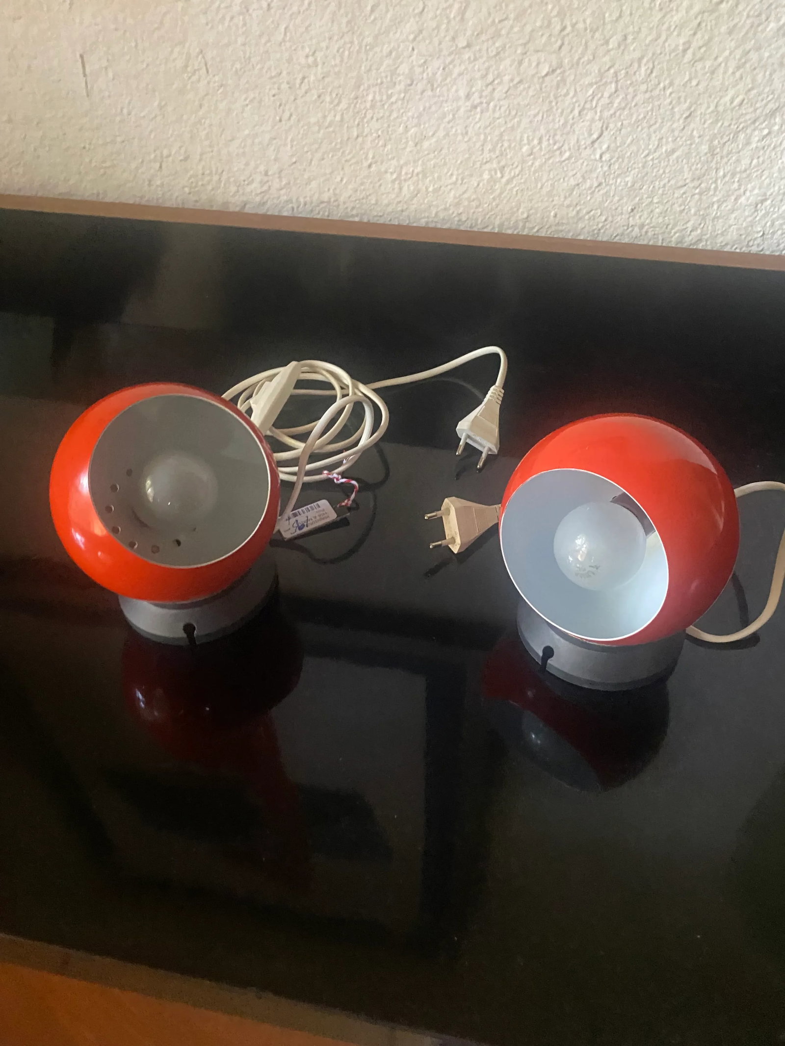 60s Abo Rander Magnetic Ball Wall Lamps a Pair - 3