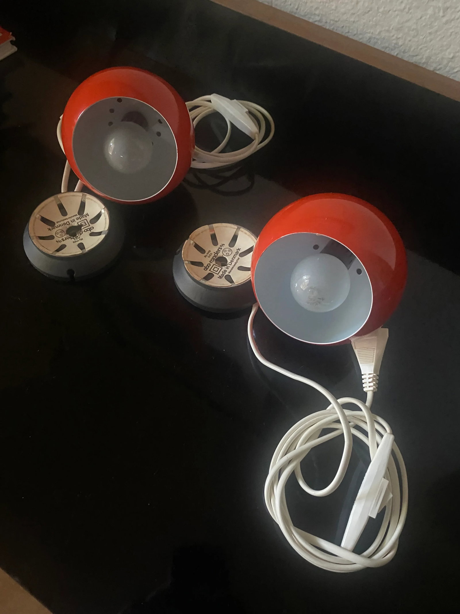 60s Abo Rander Magnetic Ball Wall Lamps a Pair - 5