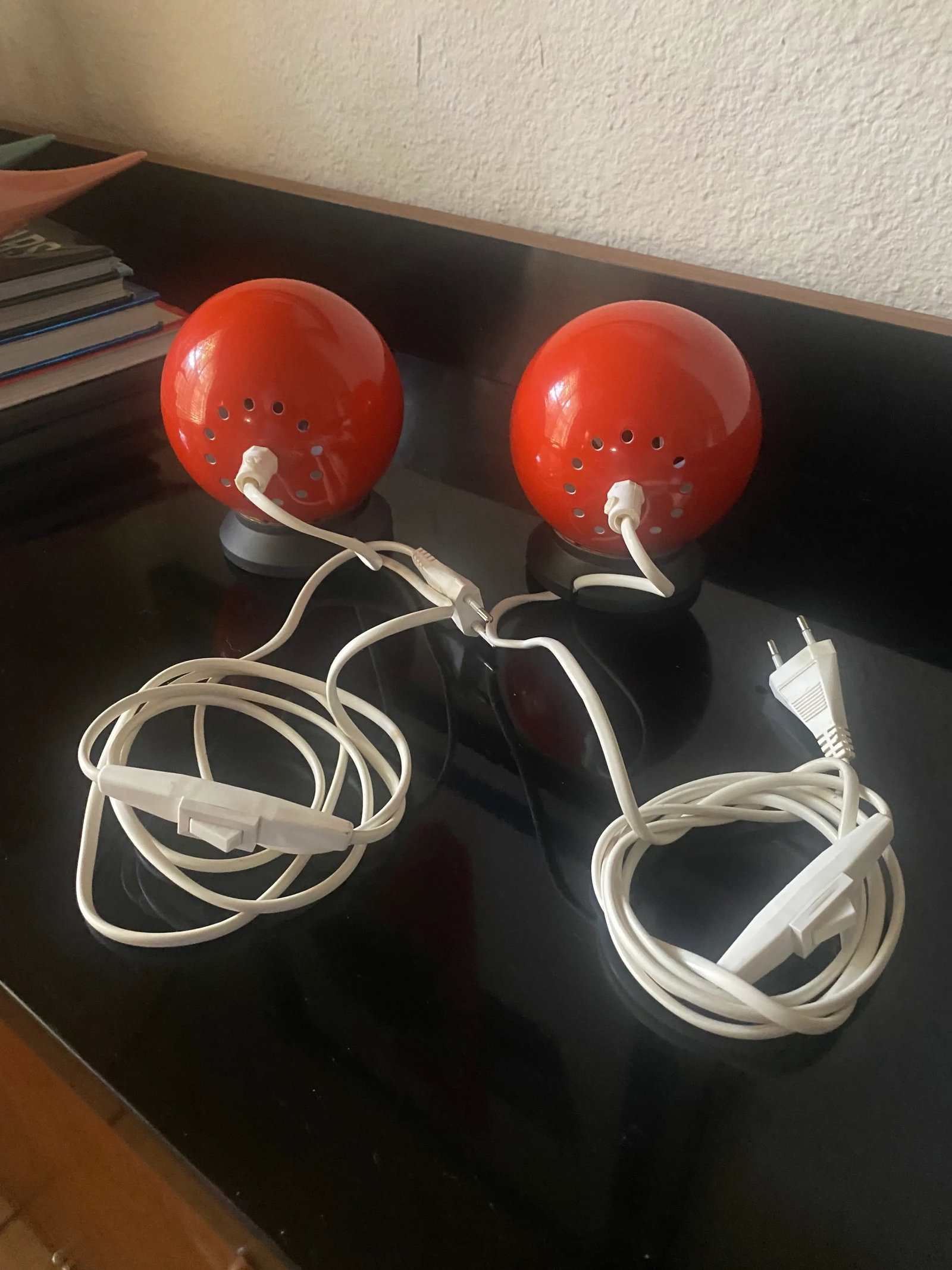 60s Abo Rander Magnetic Ball Wall Lamps a Pair - 8