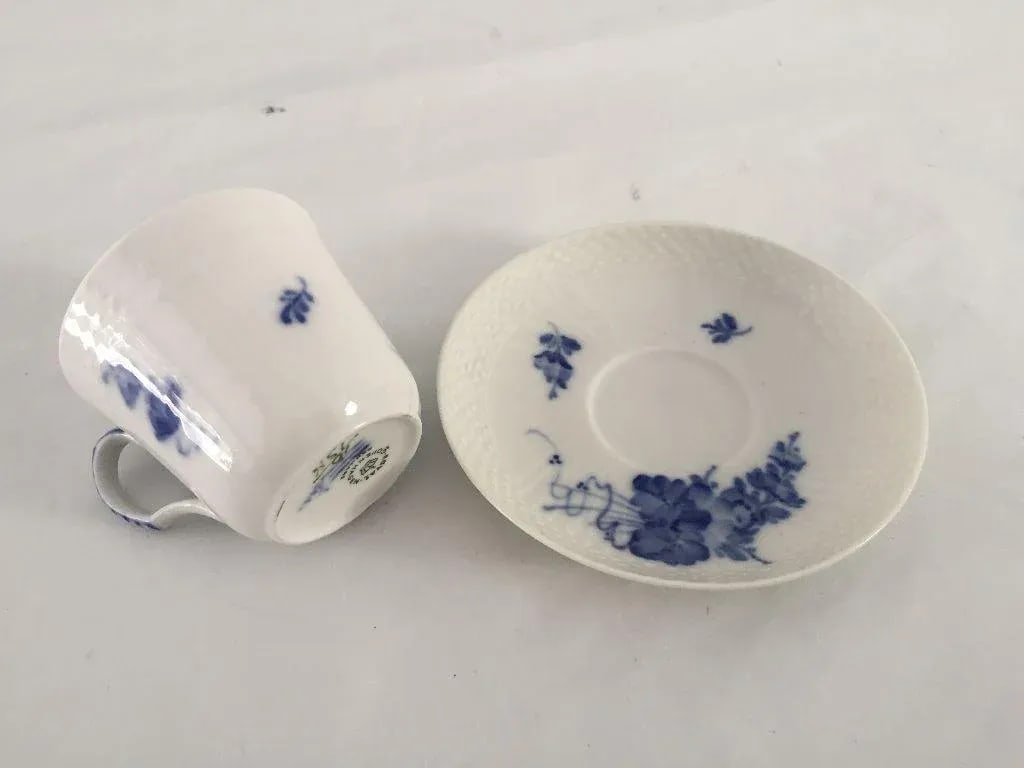 Vintage Royal Copenhagen Demitasse Cup & Saucer - A Pair - 5