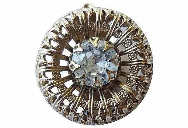 Vintage 1950s Signed Napier Rhinestone Clip Earrings - 2 Pieces - 5