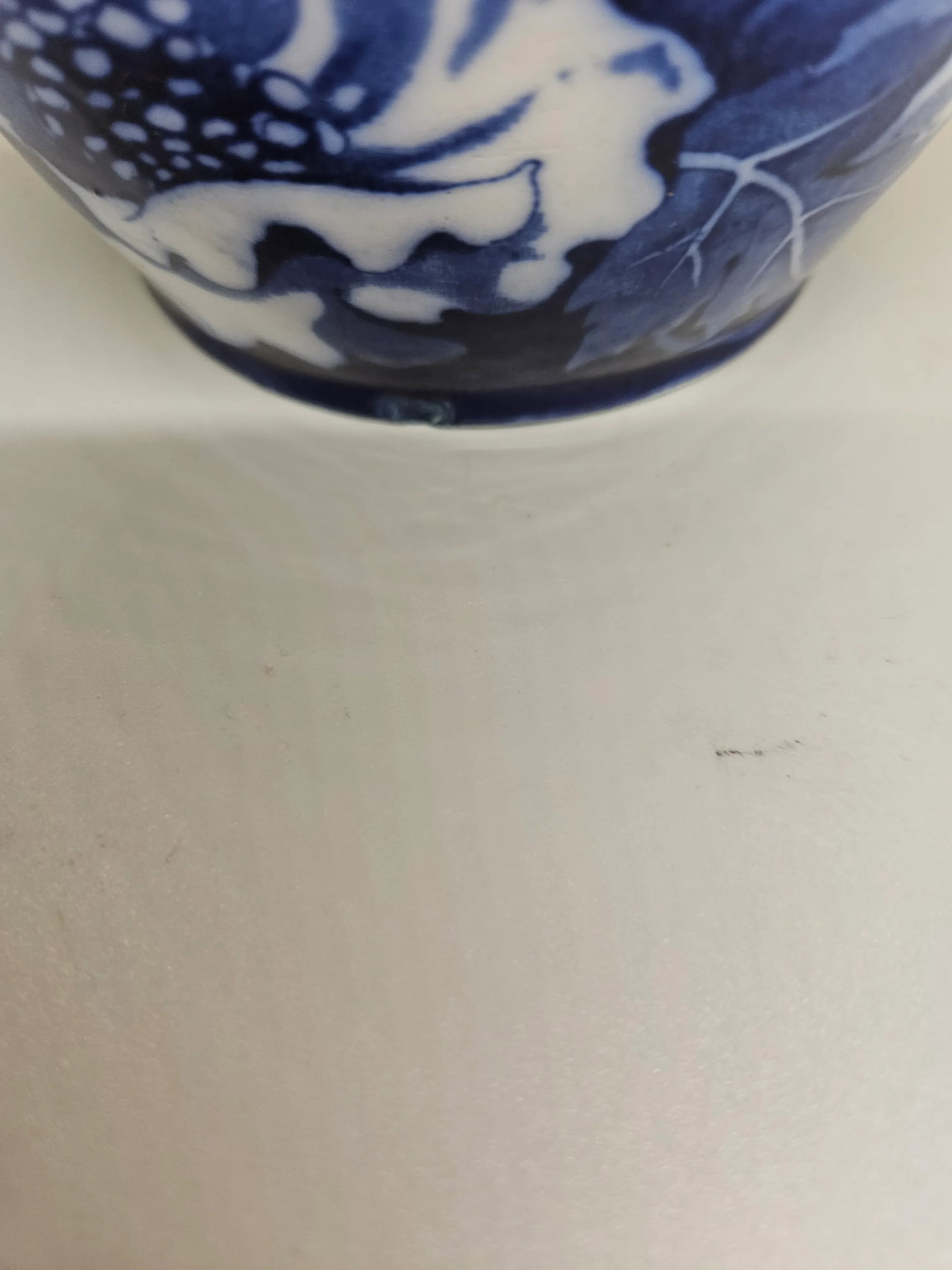Royal Doulton Norbury Pattern Flow Blue and White Jug - 3