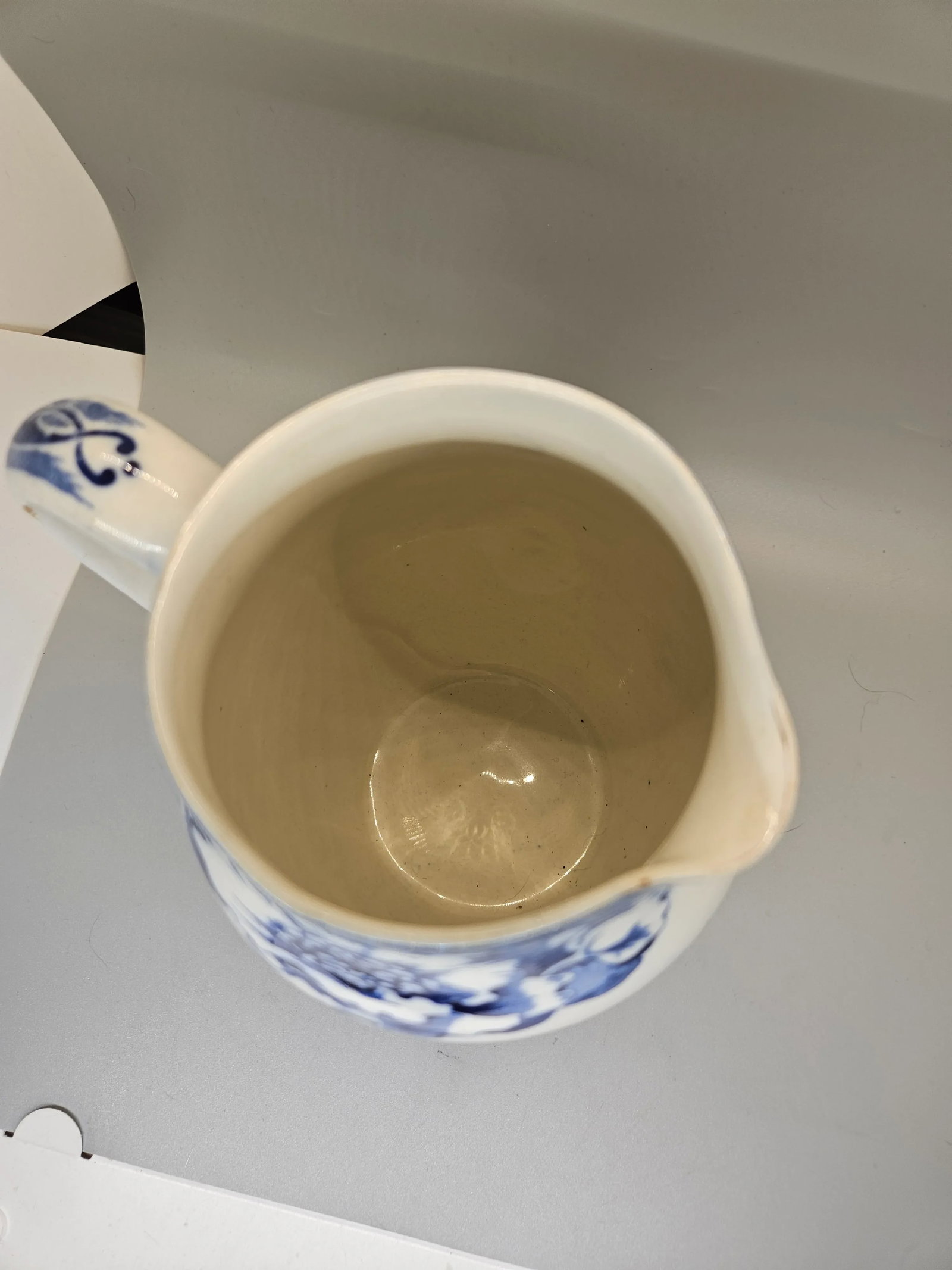 Royal Doulton Norbury Pattern Flow Blue and White Jug - 4