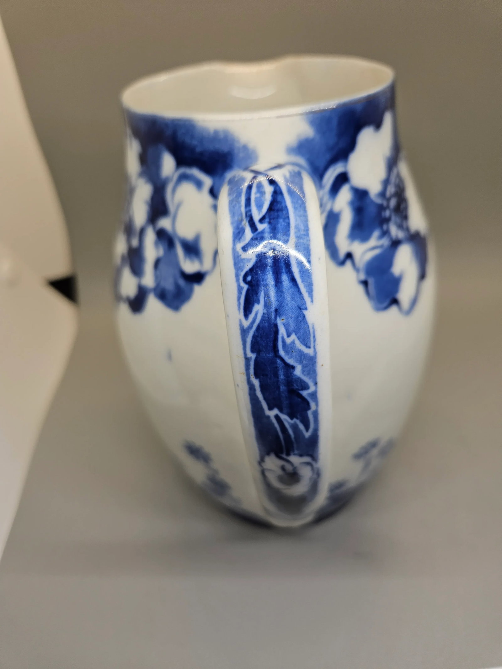 Royal Doulton Norbury Pattern Flow Blue and White Jug - 5
