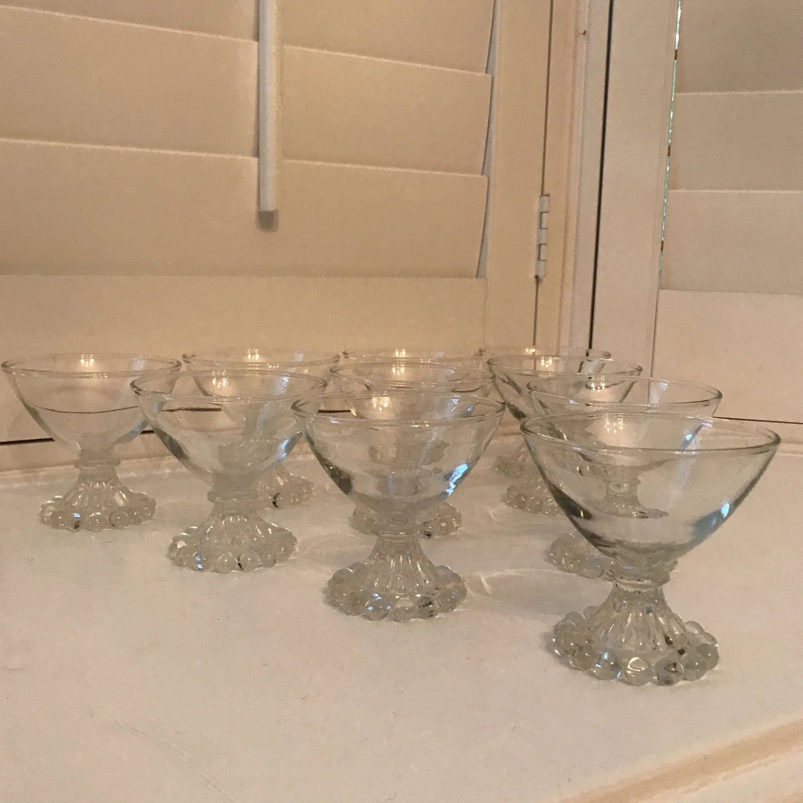 1940's Vintage Shabby Chic Boobie Glasses- Set of 10 - 10
