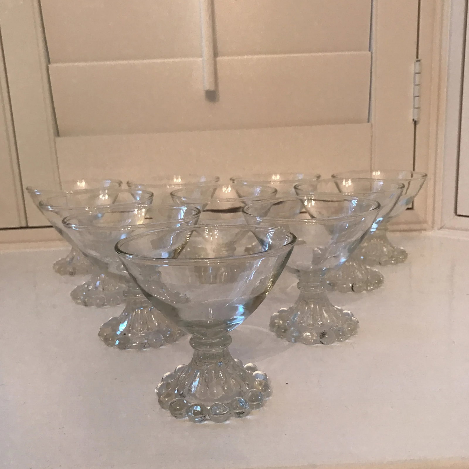 1940's Vintage Shabby Chic Boobie Glasses- Set of 10 - 12