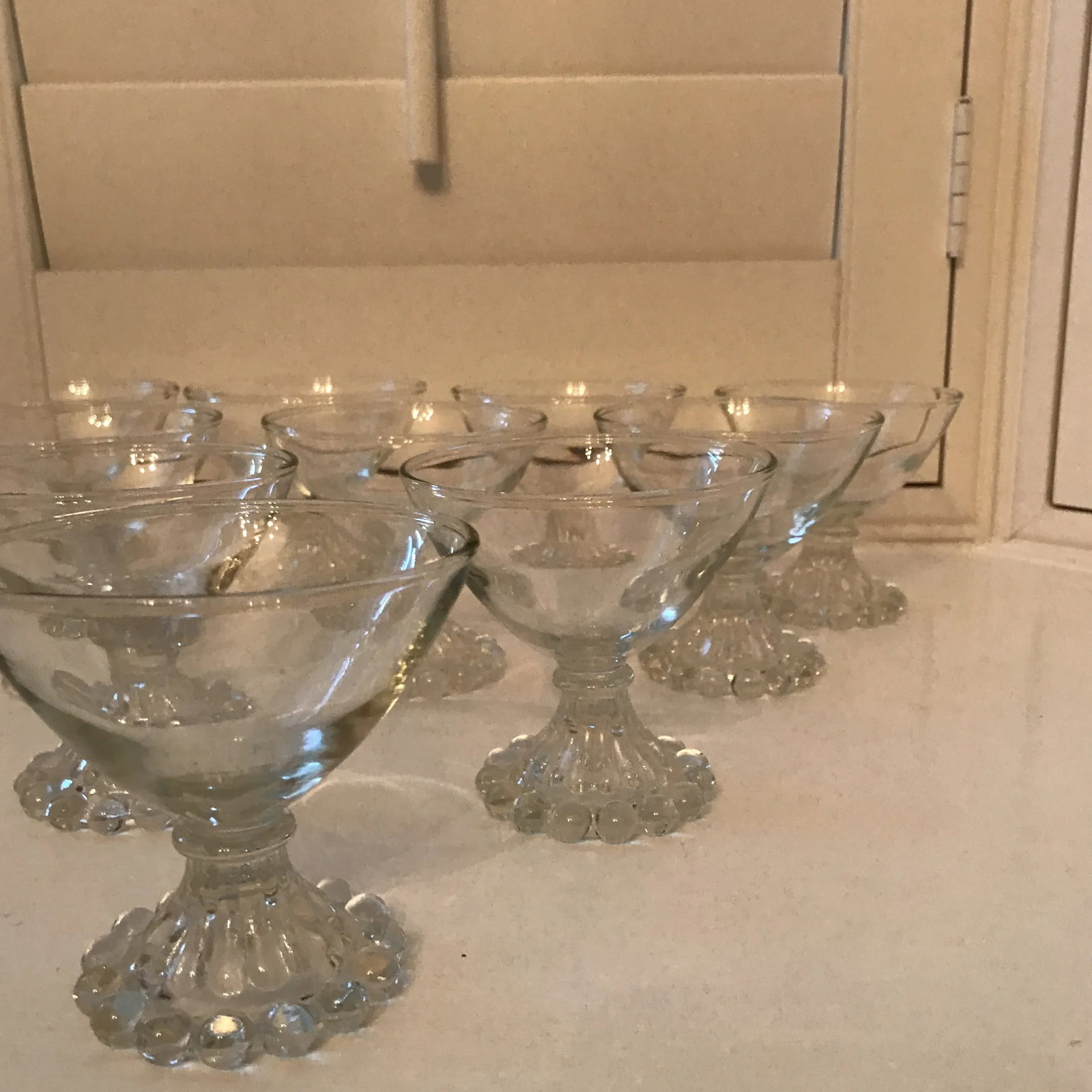1940's Vintage Shabby Chic Boobie Glasses- Set of 10 - 9