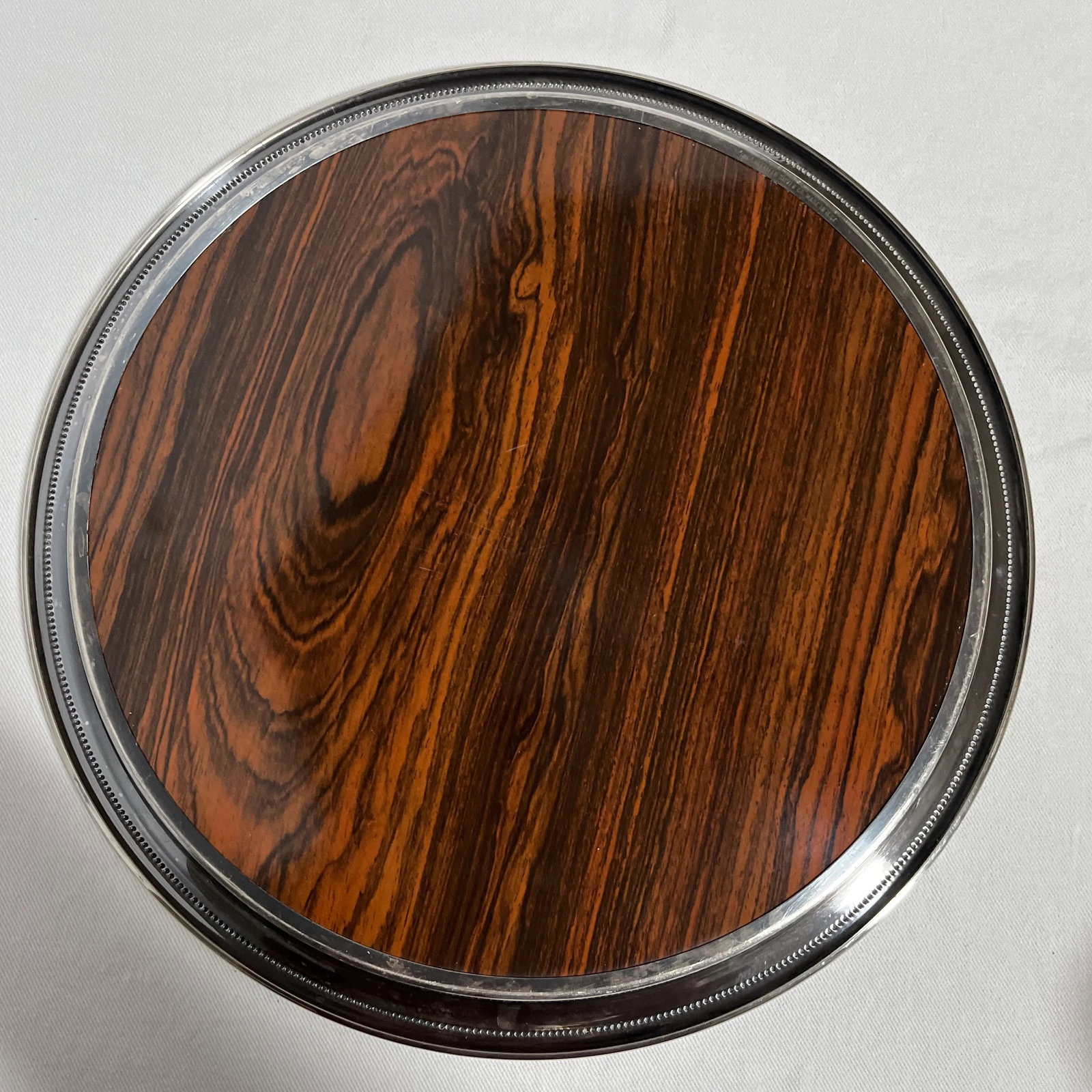 Mid Century Formica and Silver Plated Bar Tray - 4