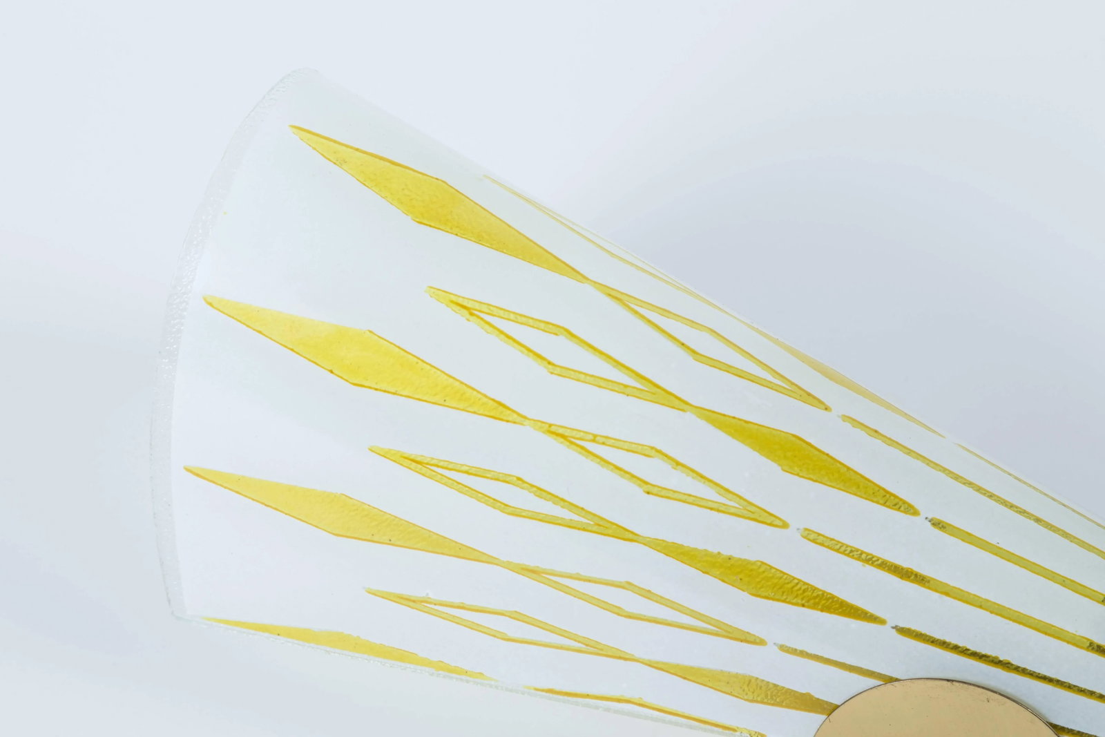 Mid-Century Sconce With Slipper Glass Shade - 5