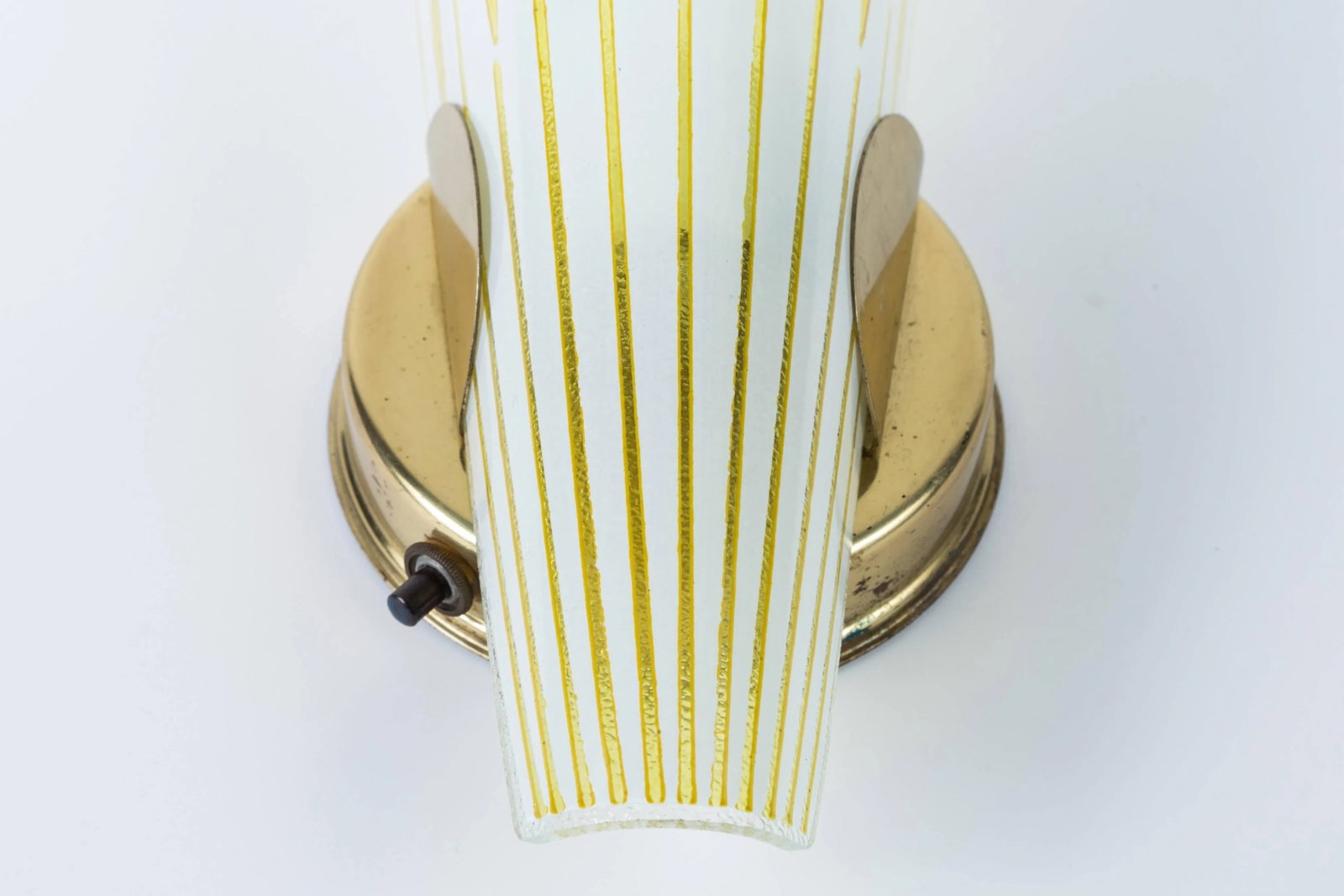 Mid-Century Sconce With Slipper Glass Shade - 6