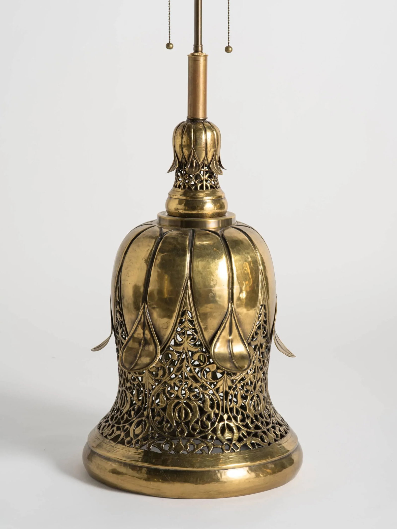 Large Brass Middle Eastern Table Lamp - 5