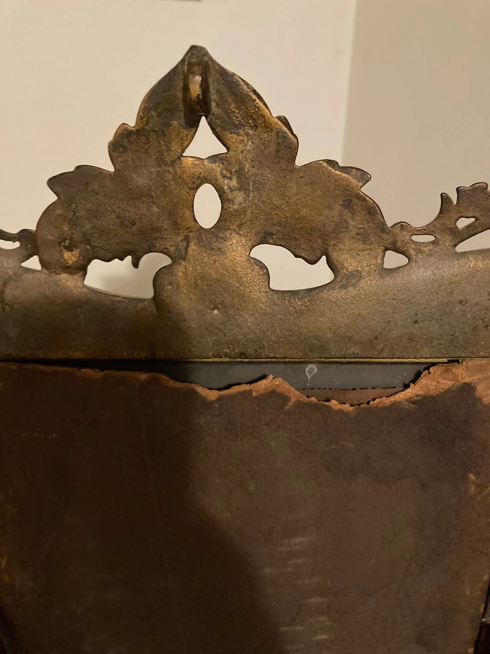 19th Century Ornate Brass Tabletop Mirror on Stand by National Brass and Iron Works - 5
