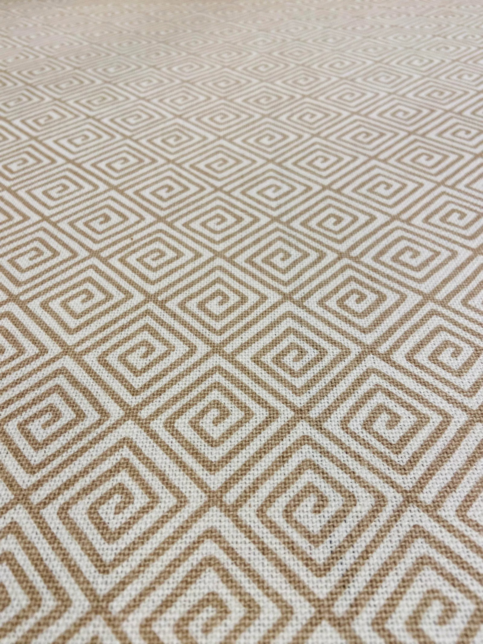 Schumacher Greek Kay Sand 174500 Designer Fabric - 6.5 Yards - 2
