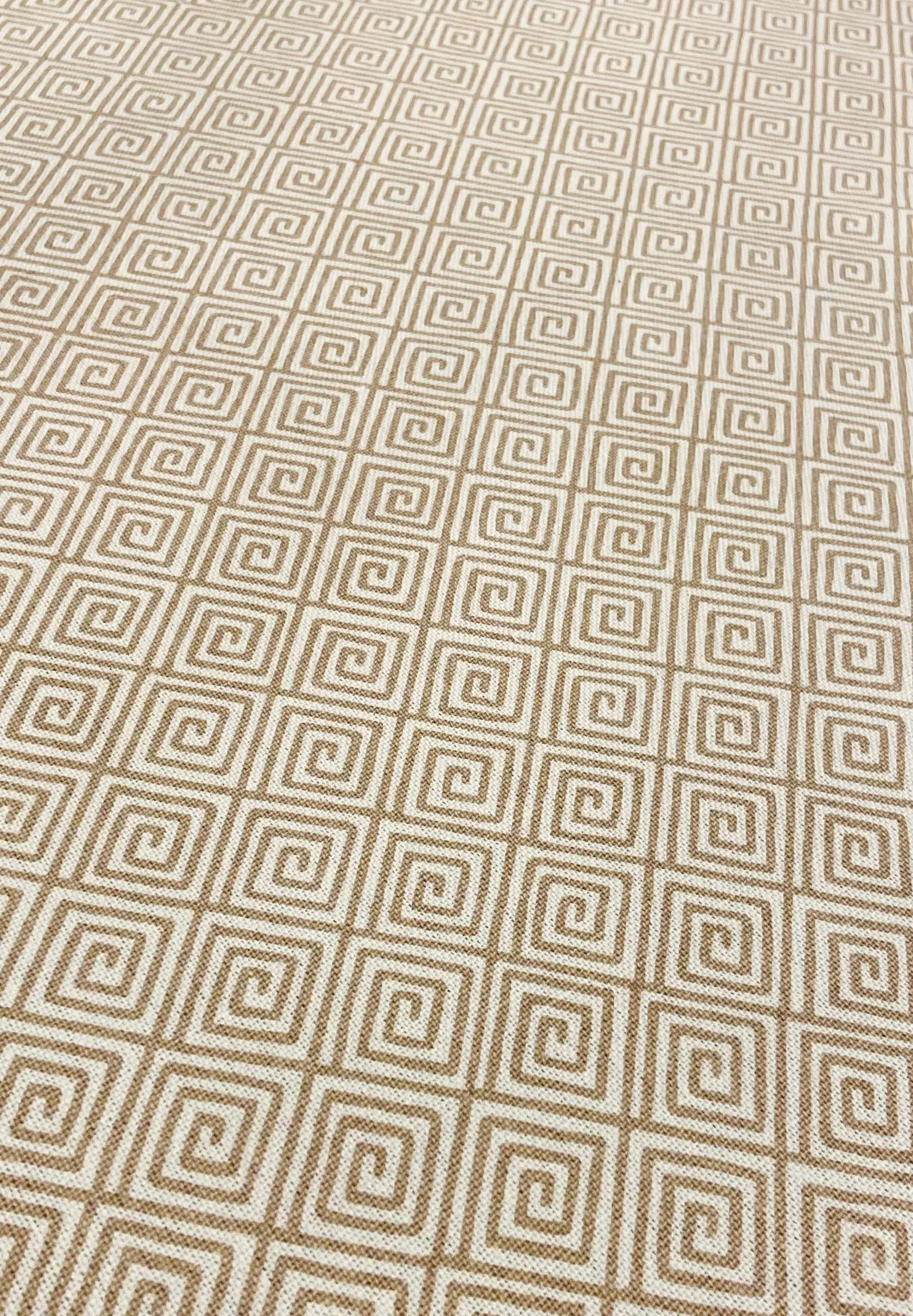 Schumacher Greek Kay Sand 174500 Designer Fabric - 6.5 Yards - 4