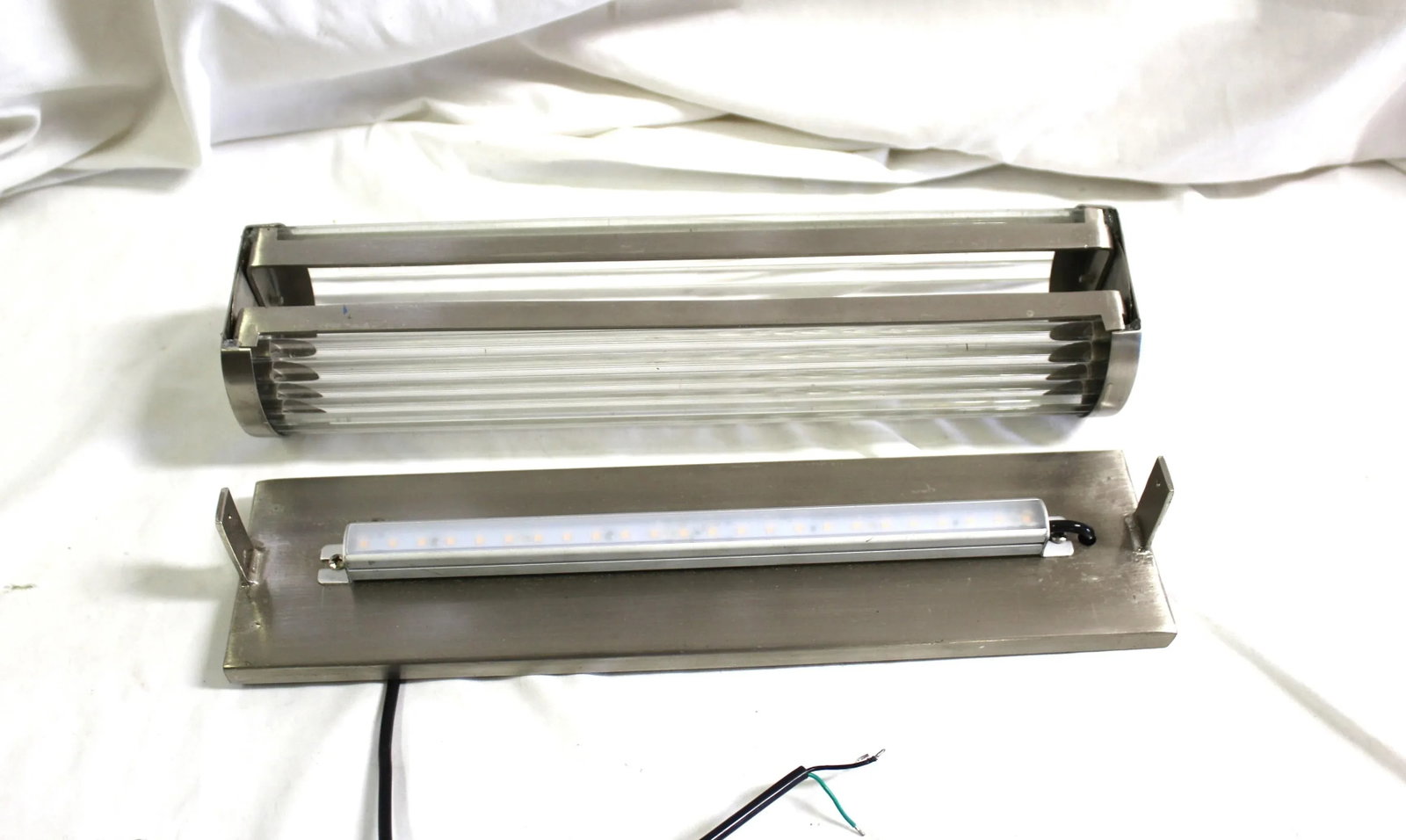 2000s Mid-Century Modern Glass Rods Led Sconce,a Single - 12