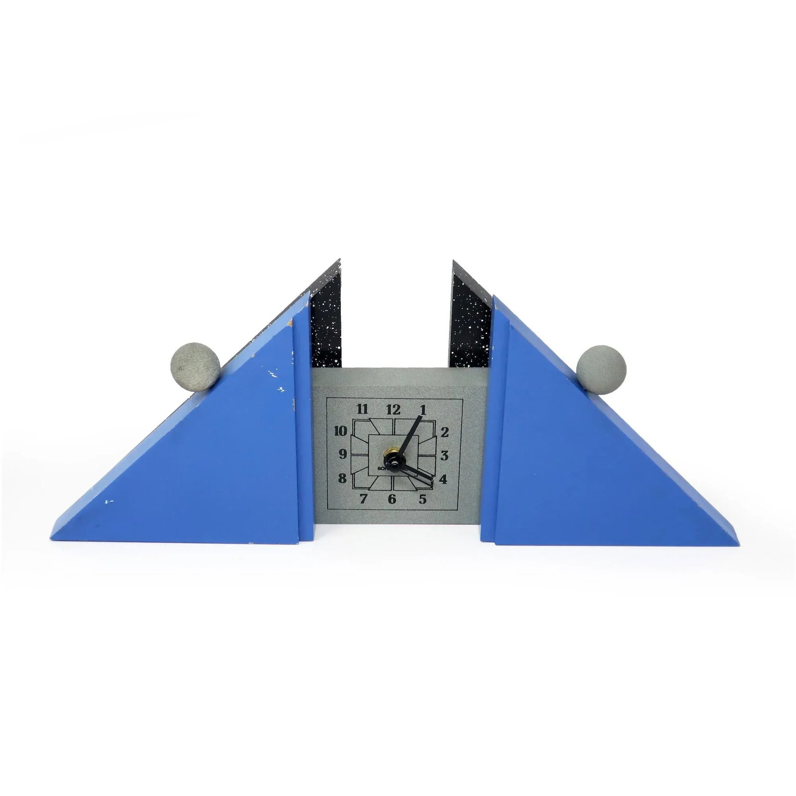 1980s French Postmodern Mantle Clock - 3
