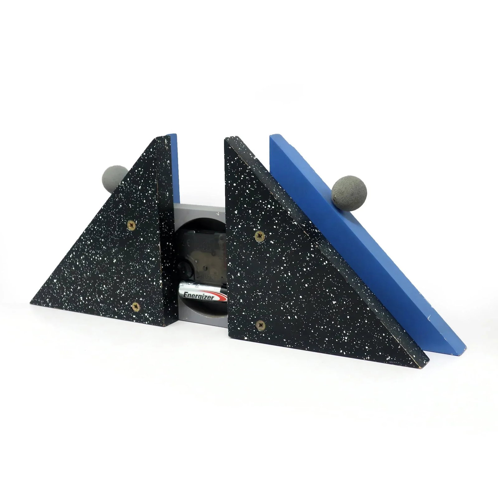 1980s French Postmodern Mantle Clock - 7