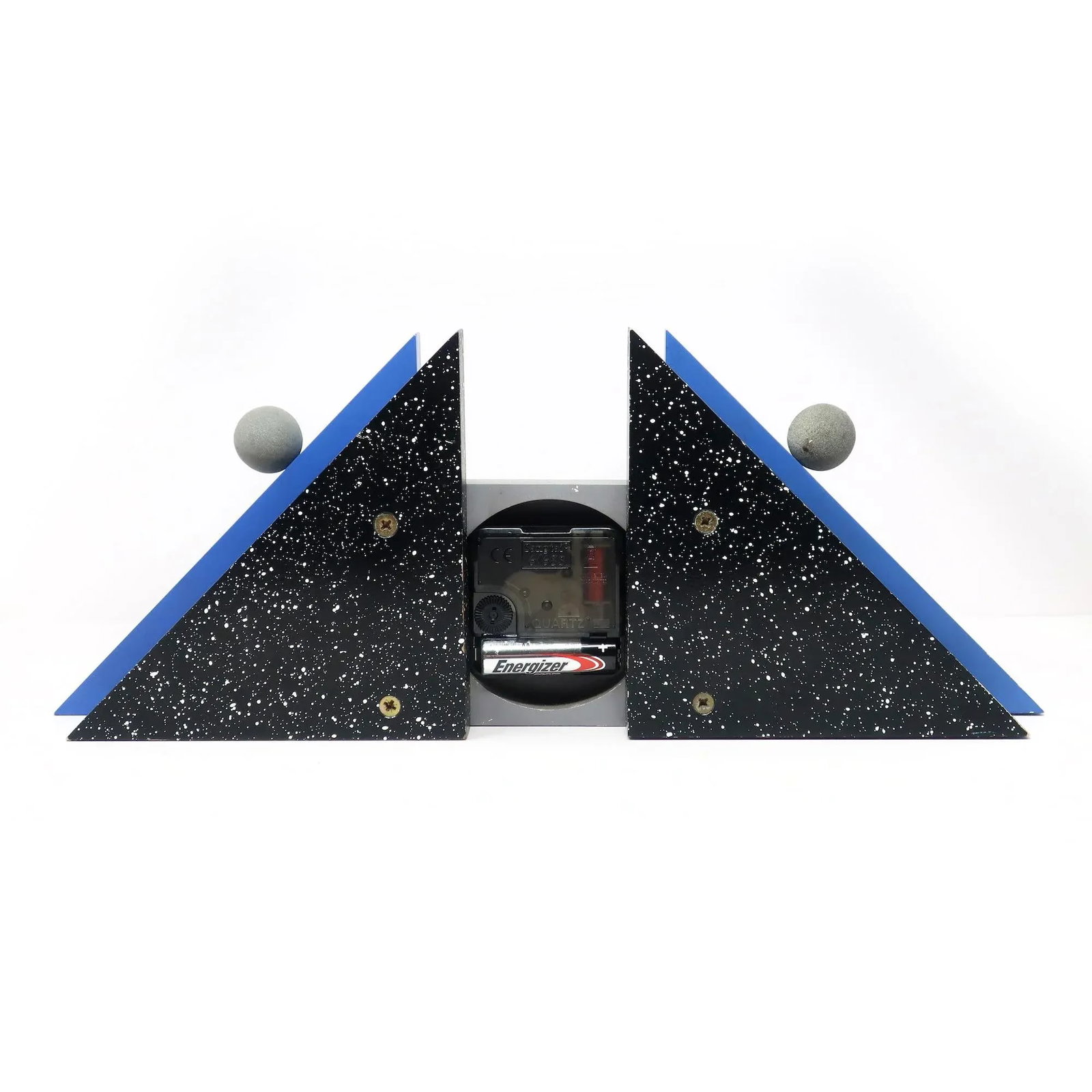 1980s French Postmodern Mantle Clock - 8