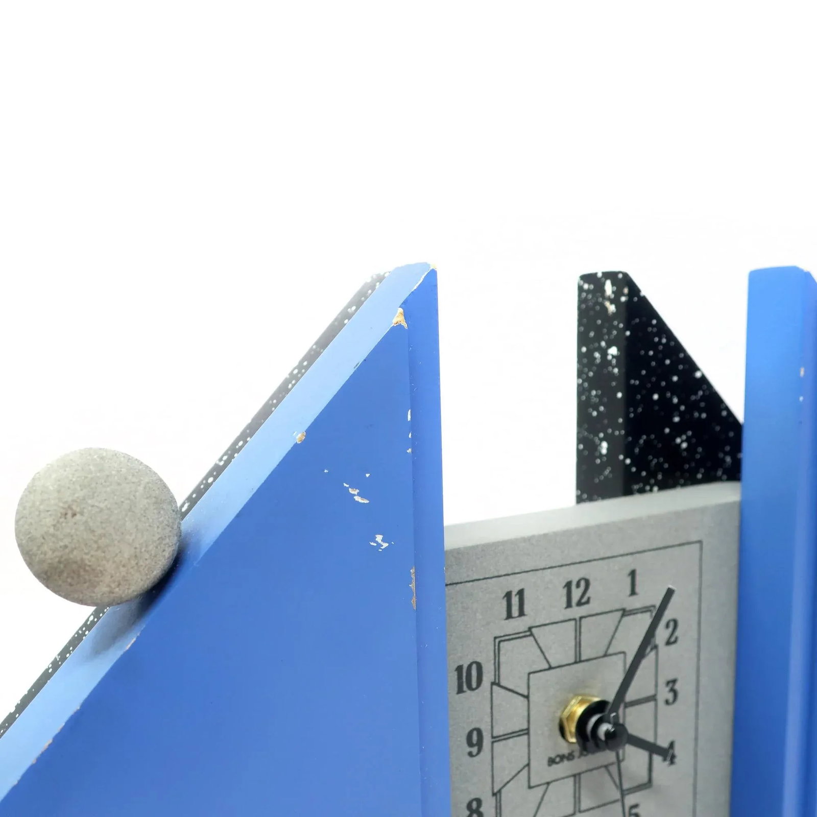 1980s French Postmodern Mantle Clock - 9