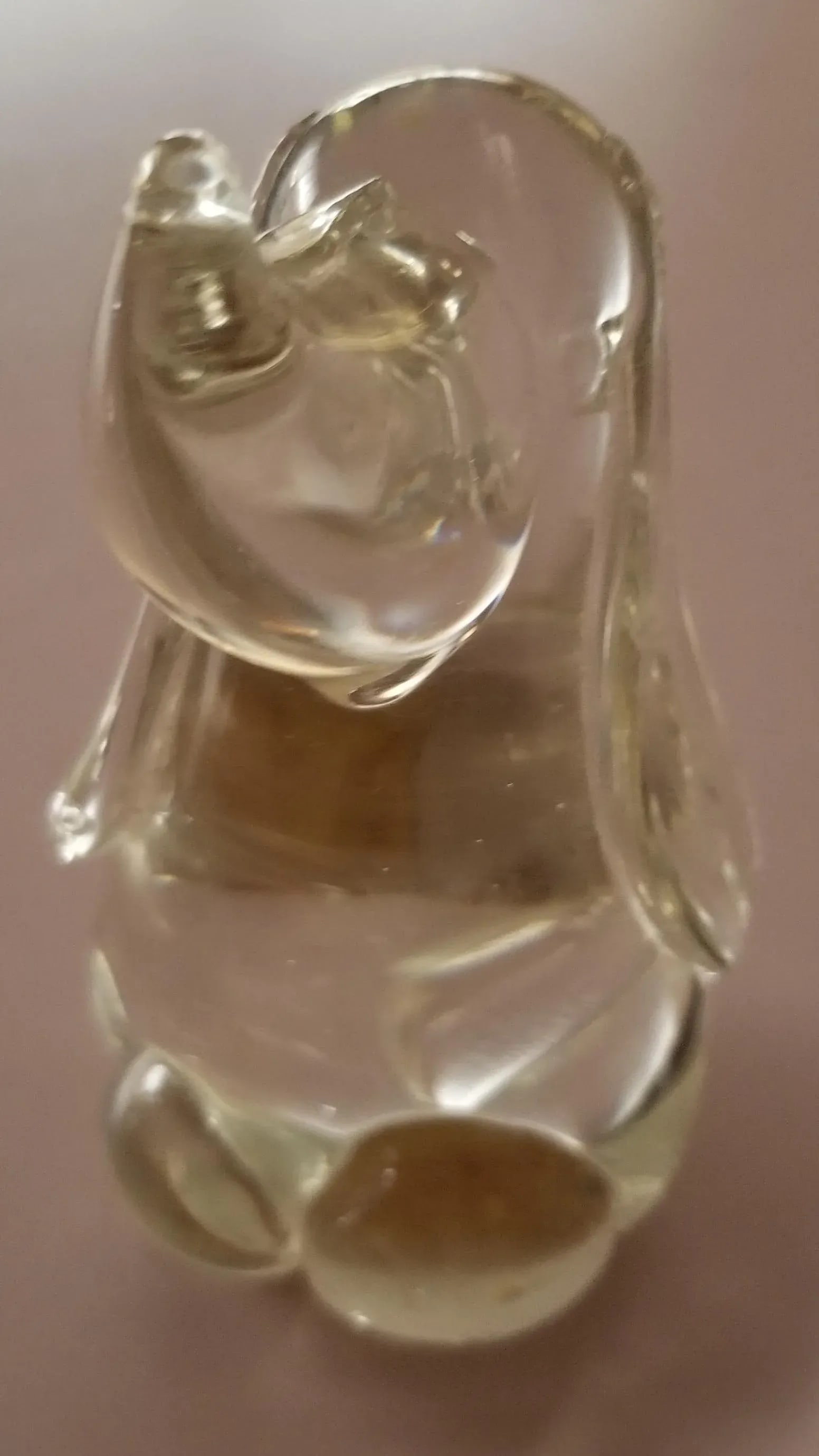 Basset Mid-Century Modern Glass Dog & Cat Figurines/Paperweights - a Pair - 5