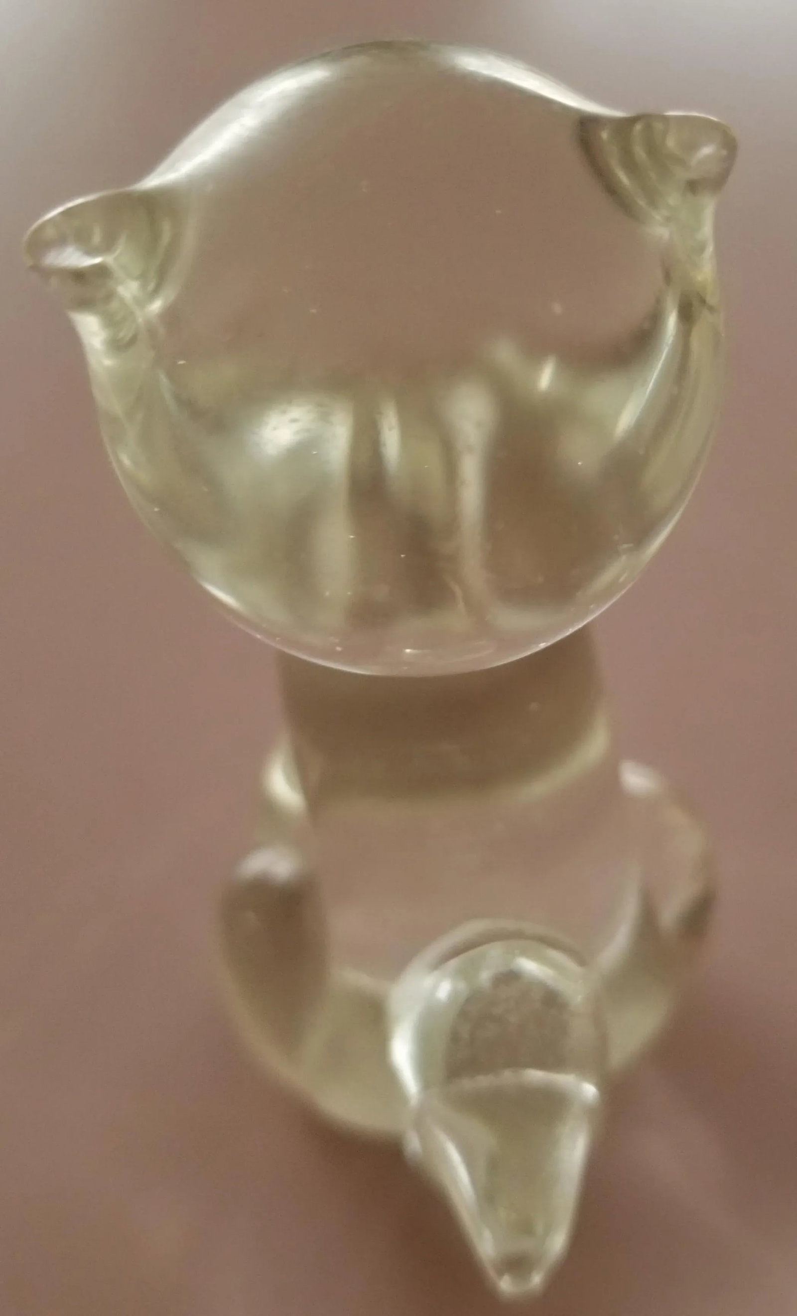 Basset Mid-Century Modern Glass Dog & Cat Figurines/Paperweights - a Pair - 9