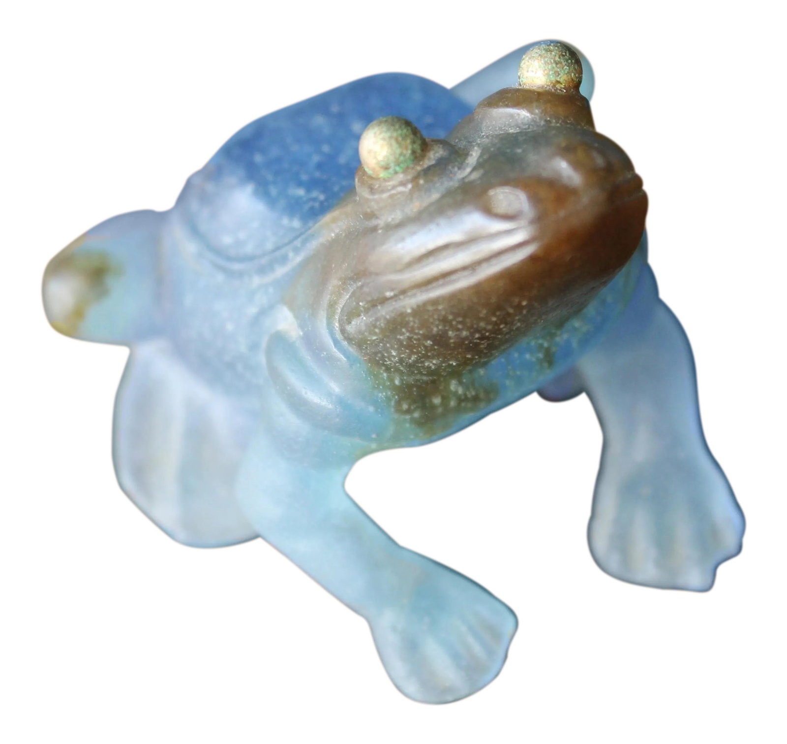 Daum France Crystal Art Large Frog: From the world famous Daum House - France This one-of-a-kind crystal art work creation is signed with "Daum France" and numbered by hand. Since 1878 Daum have been crafting world-renowned beauty in