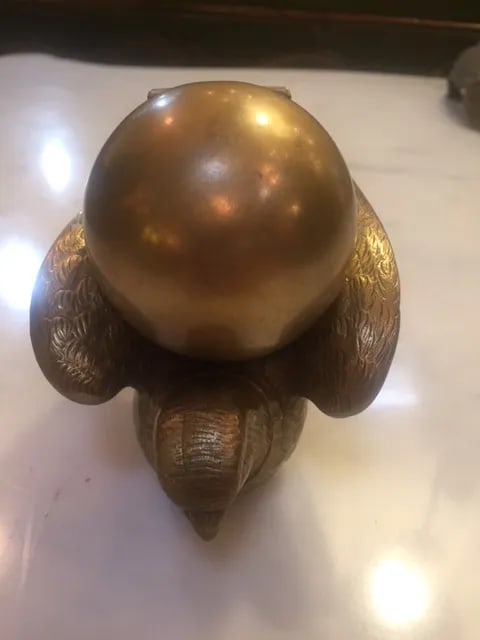 19th C. French Bronze Bird Inkwell - 9