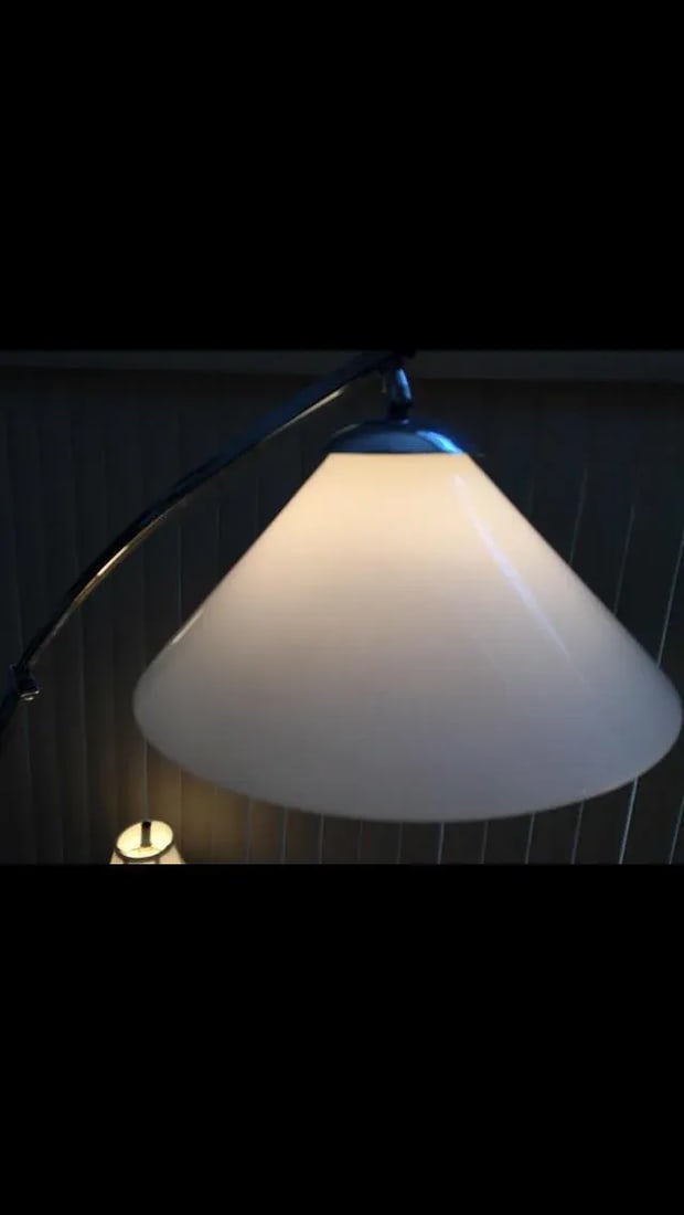 Mid-Century Chrome Floor Arch Telescoping Lamp - 3