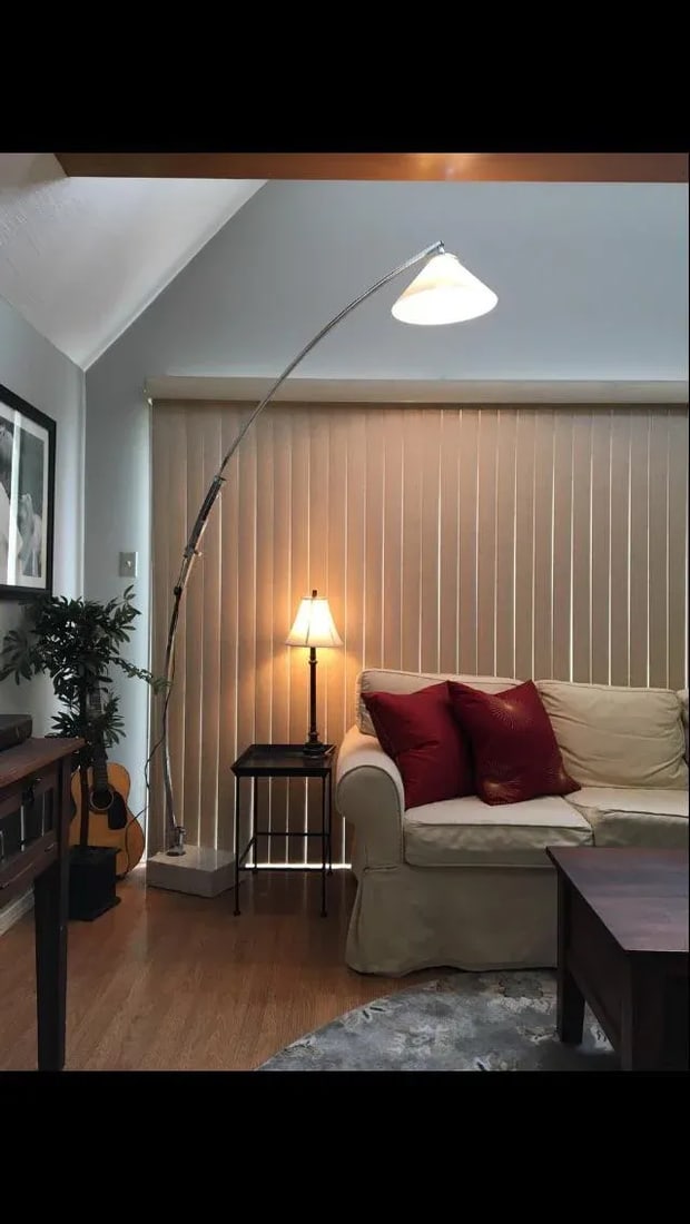 Mid-Century Chrome Floor Arch Telescoping Lamp - 4