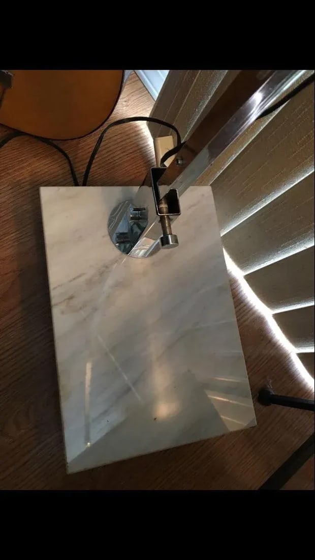 Mid-Century Chrome Floor Arch Telescoping Lamp - 9