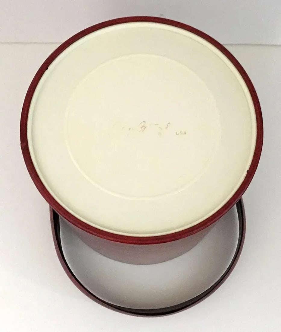 1960s George Briard Faux Leather Ice Bucket - 5