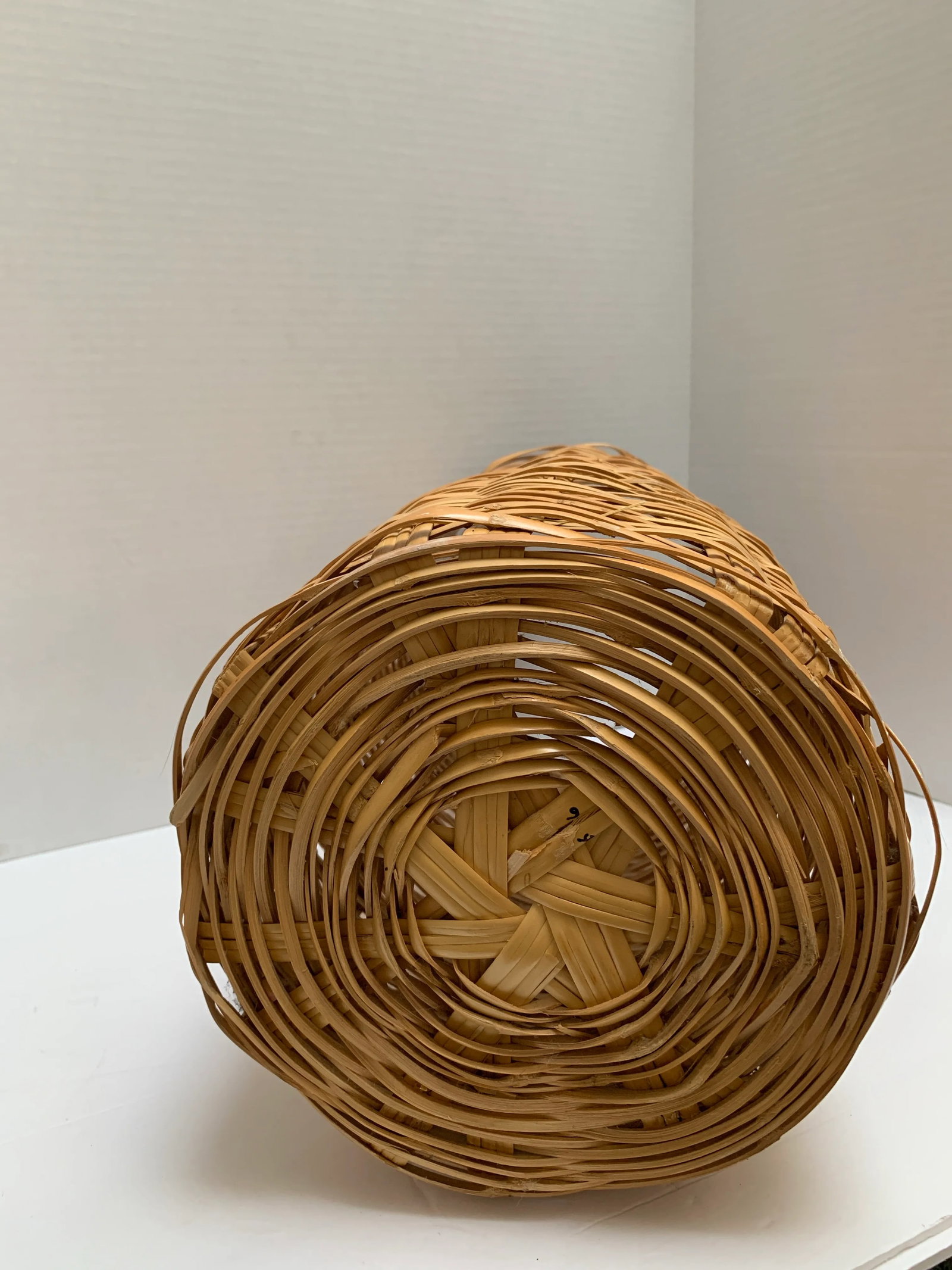 Tall Tan Rustic Vintage Basket - 7