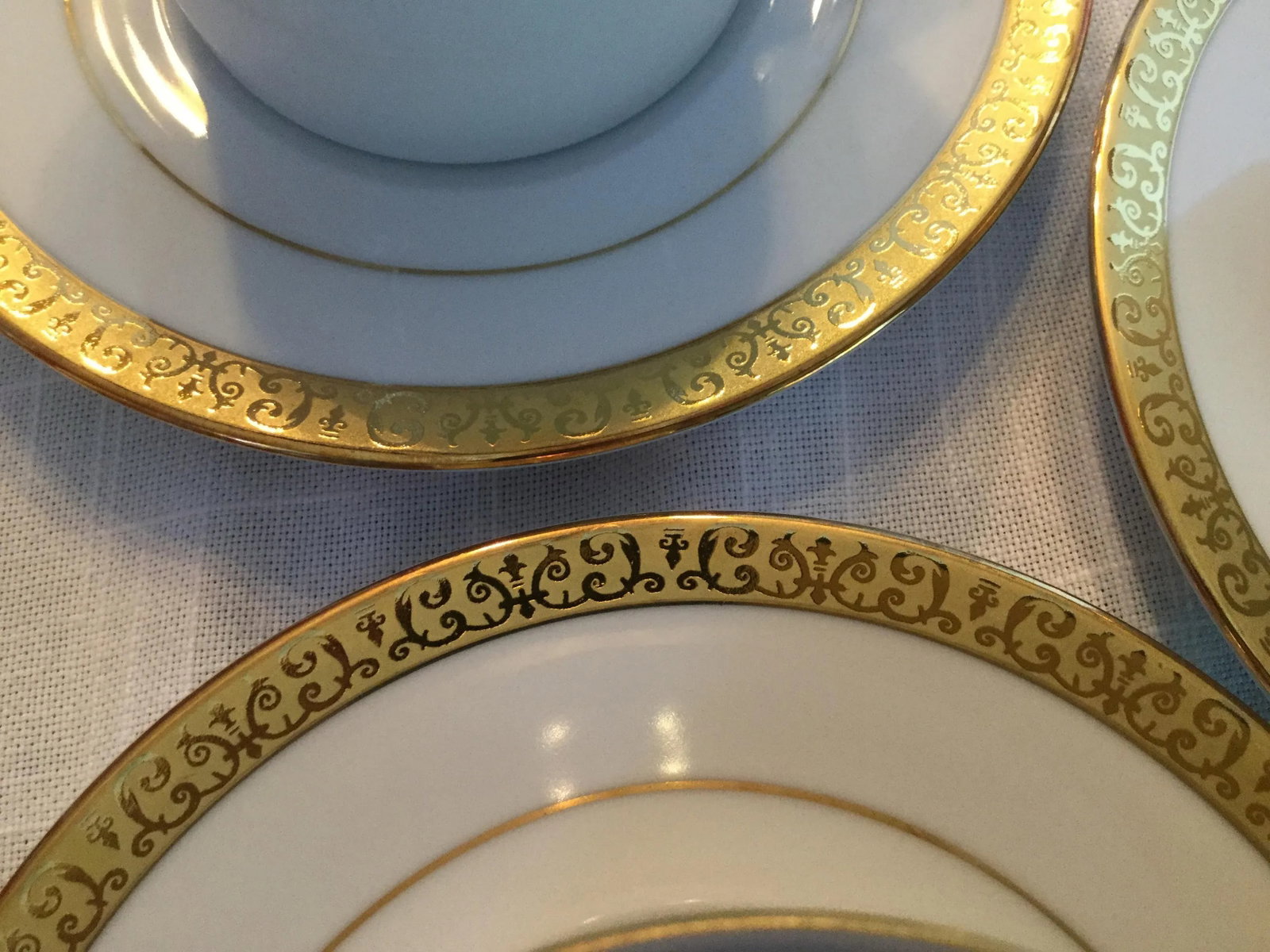 Vintage Royal Tettau Porcelain Espresso Cups & Saucers - Service for 7 - 7
