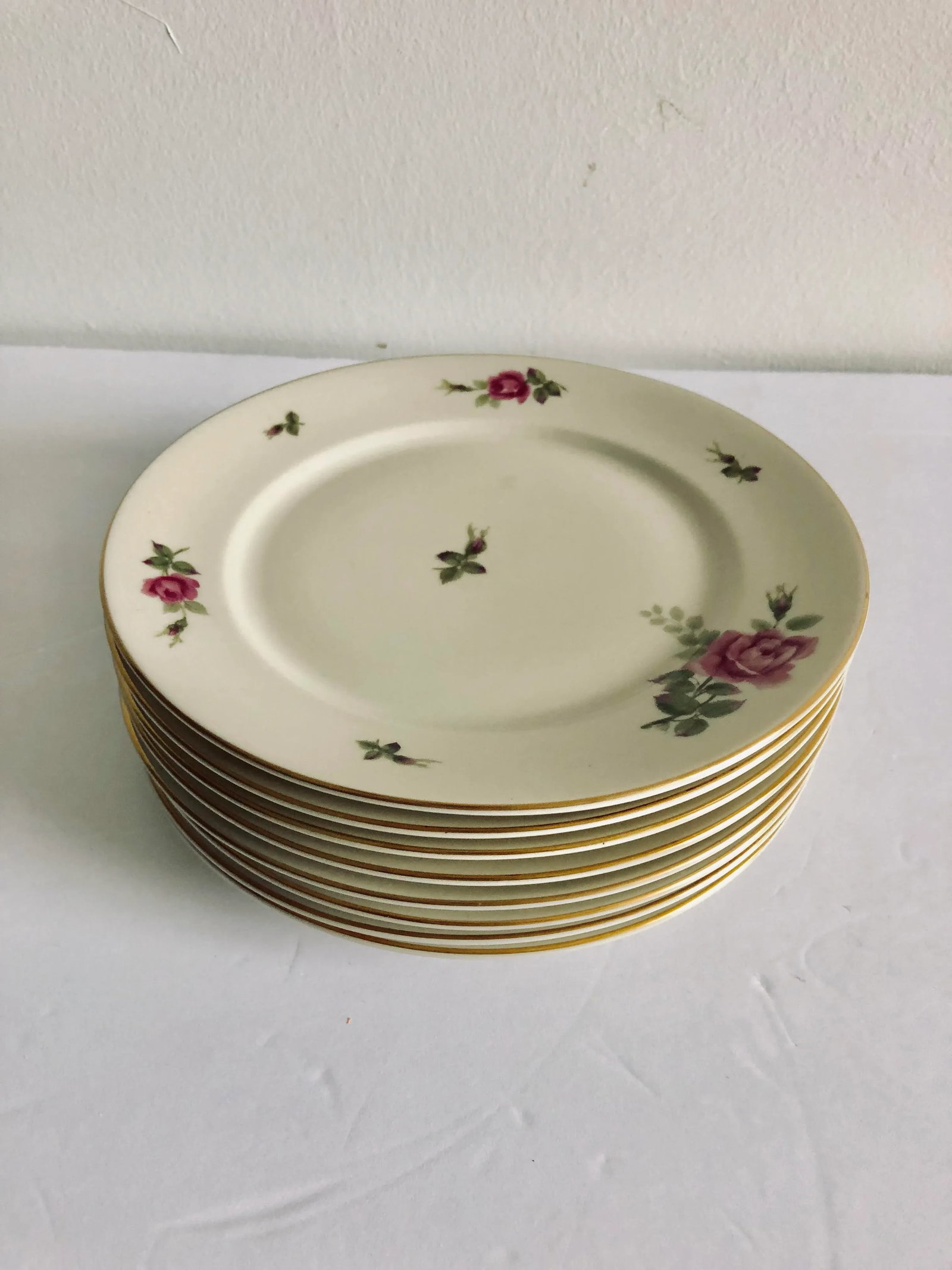 Vintage Floral Rosenthal "Aida" Set of 7 Bread Plates - 6