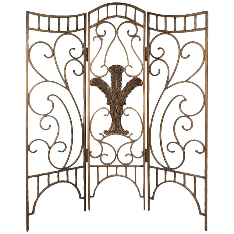 Steel Decorator's Screen: This sculpted contemporary decorator's screen is a fantastic addition to the decor of any home design. With sturdy construction and painted finish on both sides, this piece makes a great room divider 
