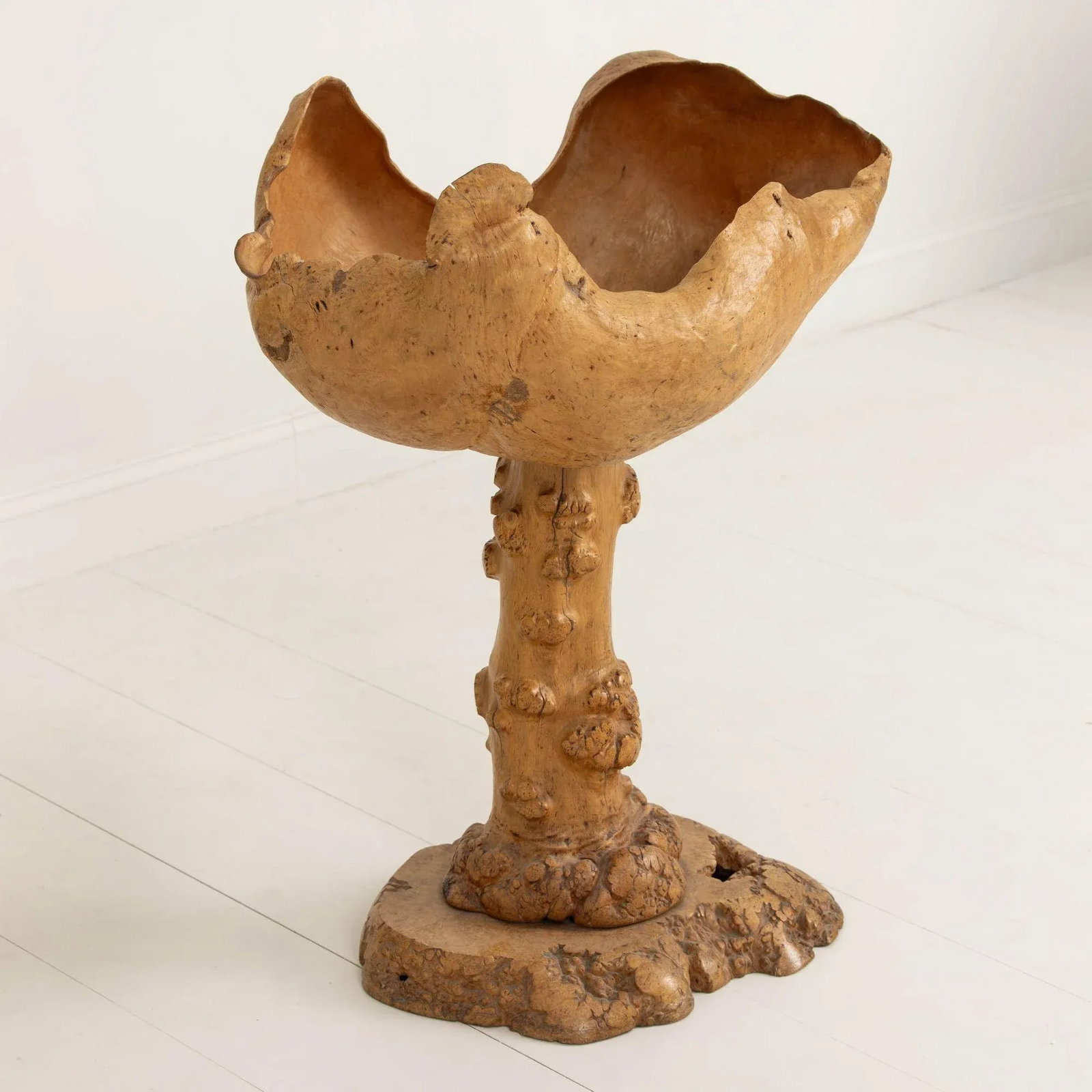 Mid 20th Century Large Swedish Birch and Pine Root Bowl Tazza on Base - 9