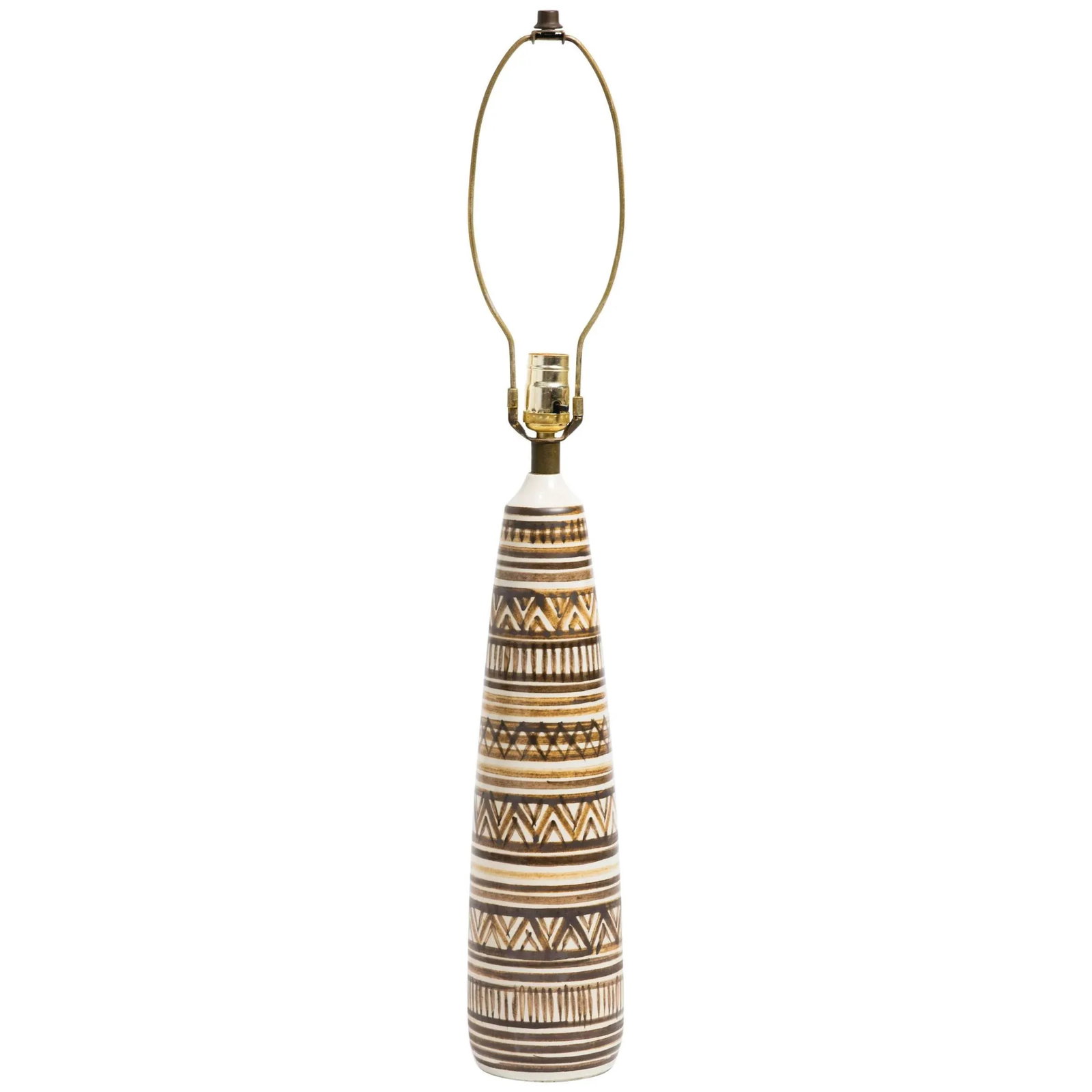 Ceramic Painted Lote Table Lamp - 6