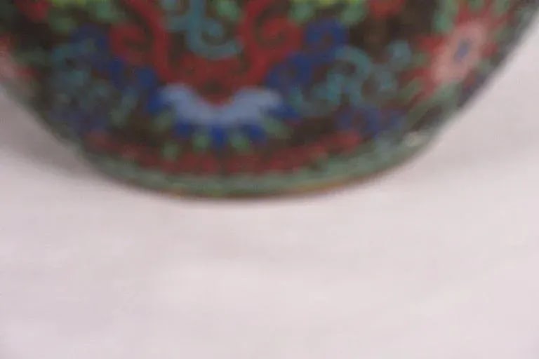 1910 Cloisonne Jar With Lid - 4