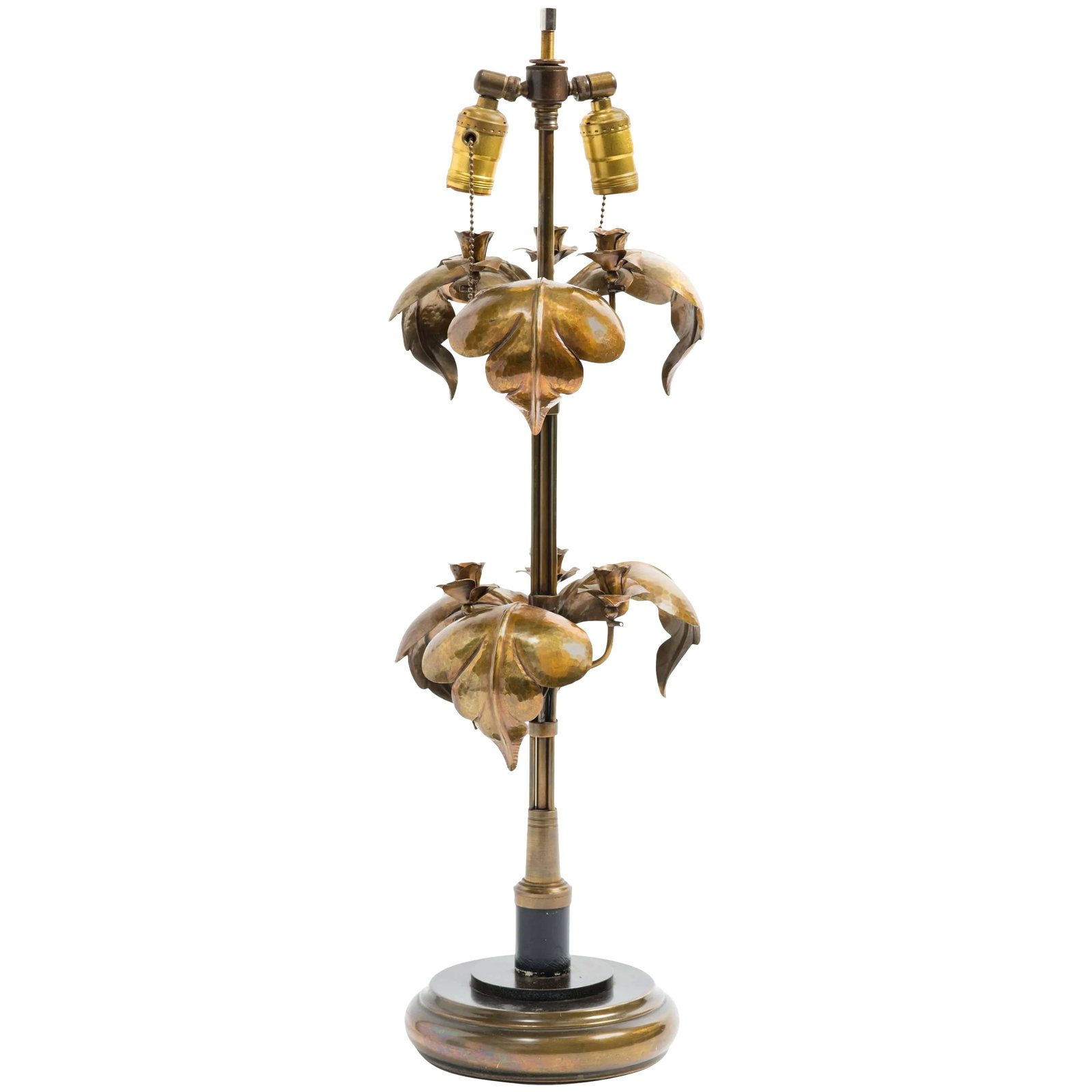 Feldman Style Brass Tree Lamp: Feldman style brass tree lamp. Condition: Alterations: Original Condition Unaltered Imperfections: Some Imperfections Condition Notes: Good Needs to be rewired. Wear consistent with age and use.