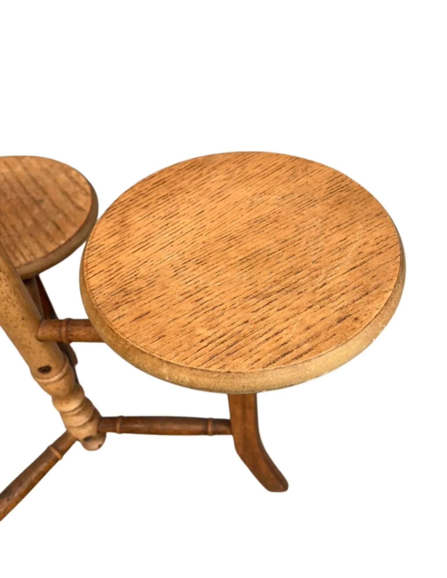 Mid-Century Bamboo Plant Stand/Side Table - 4